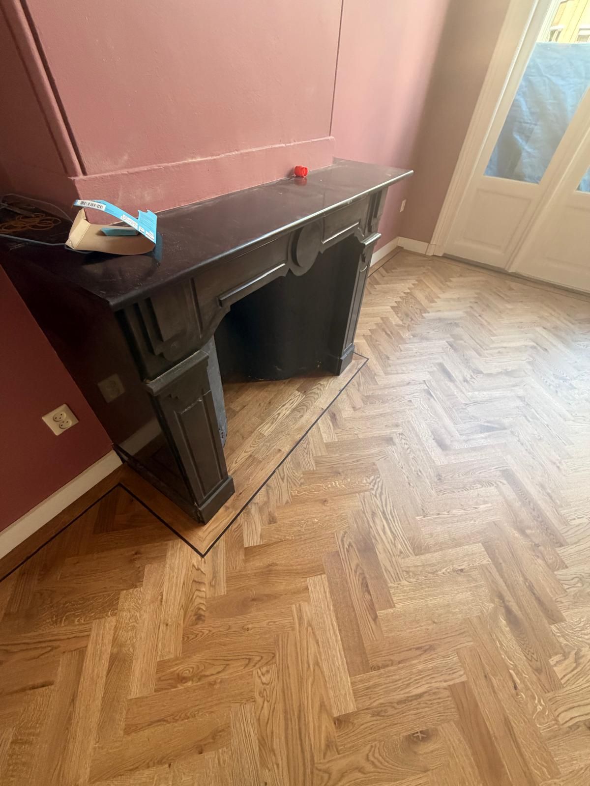 houten visgraat vloer