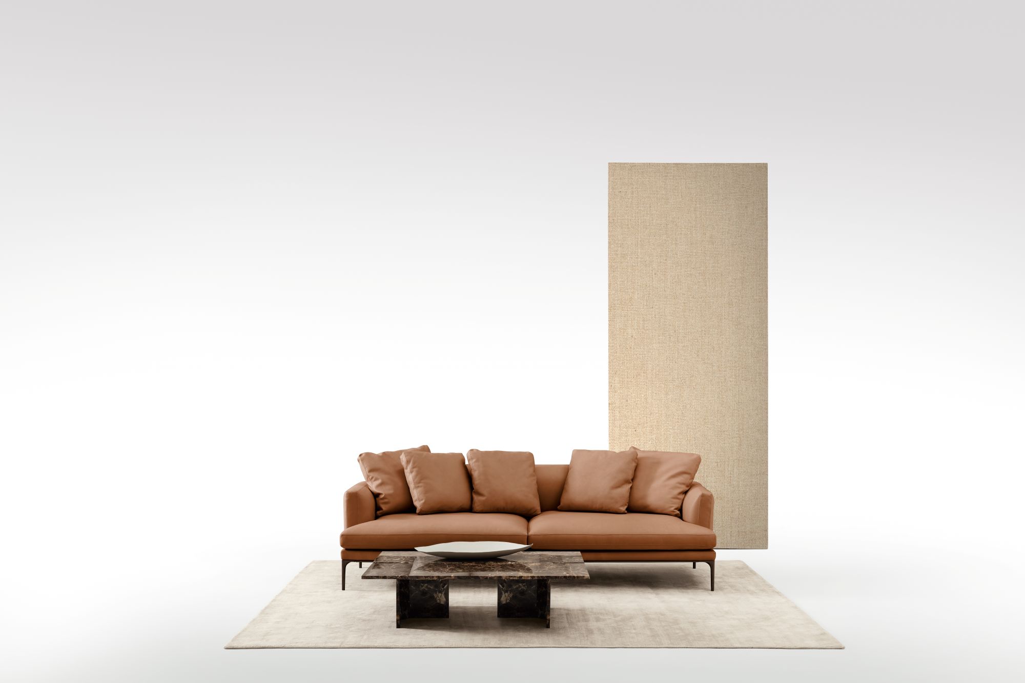 cognac kleurige bank