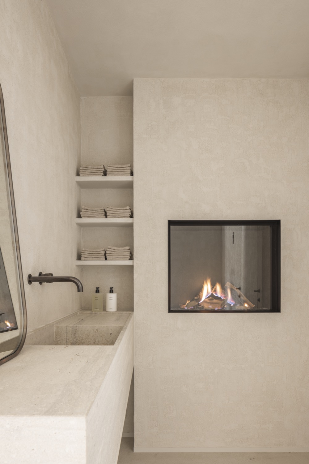 badkamer met haard