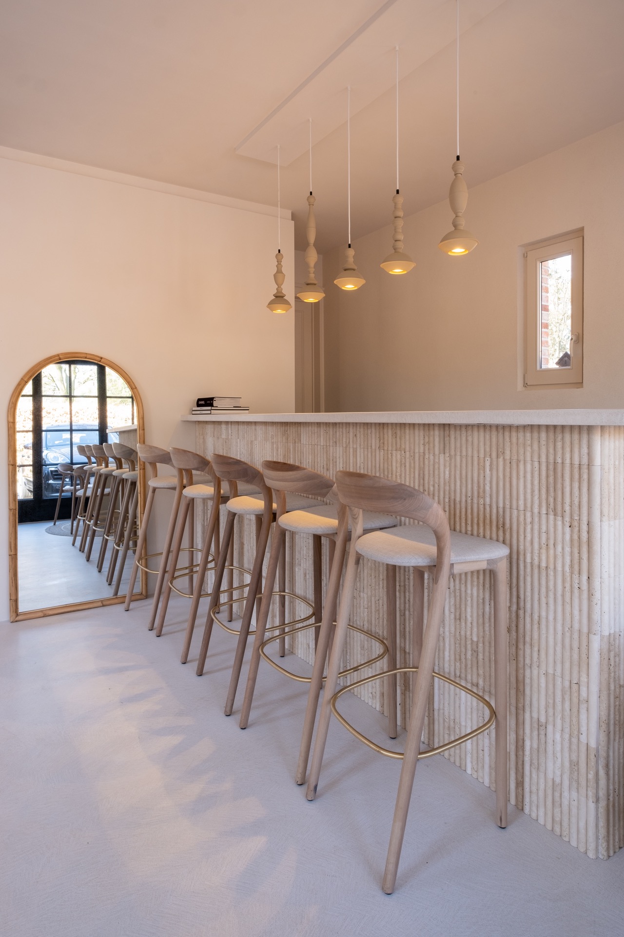 microtopping toegepast op bar