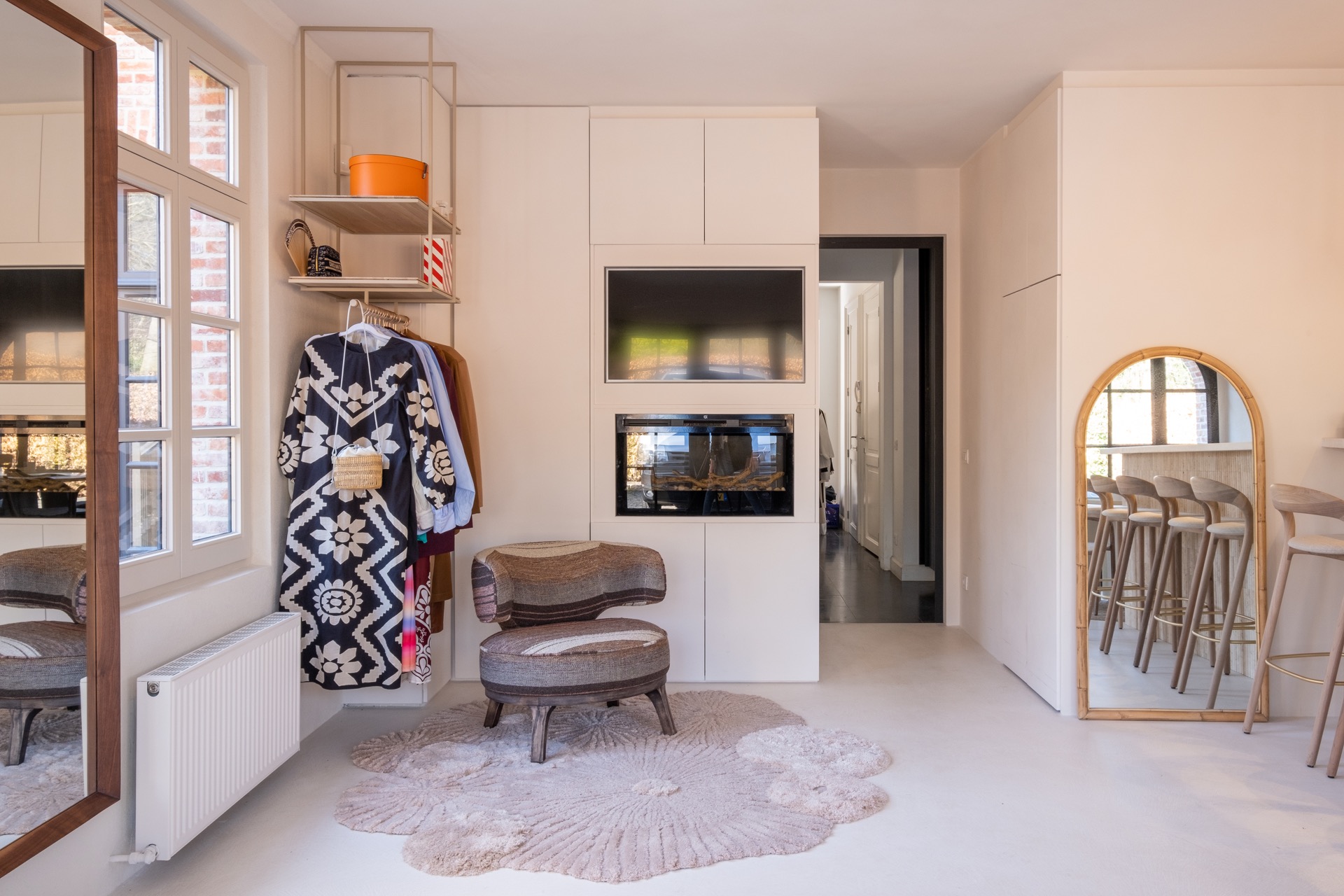 interieur met design wandafwerking