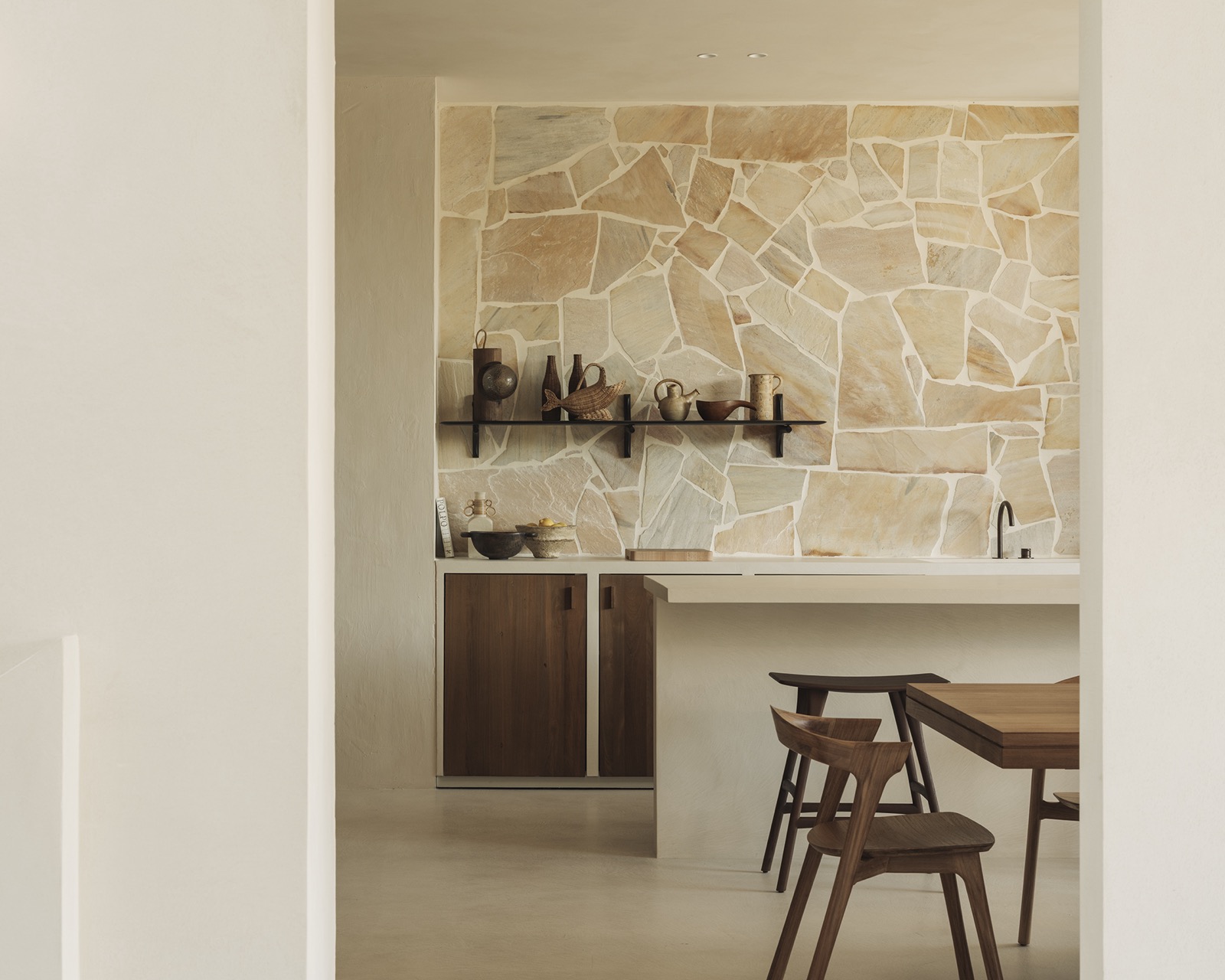 keuken met design wanden