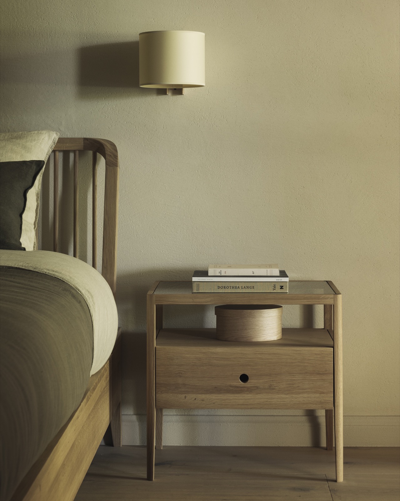 slaapkamer met microcement