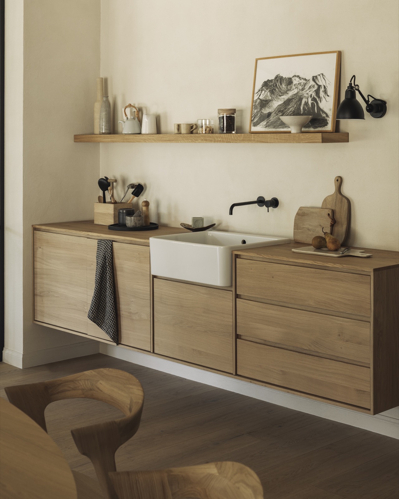 maatwerk keuken met luxe microcement