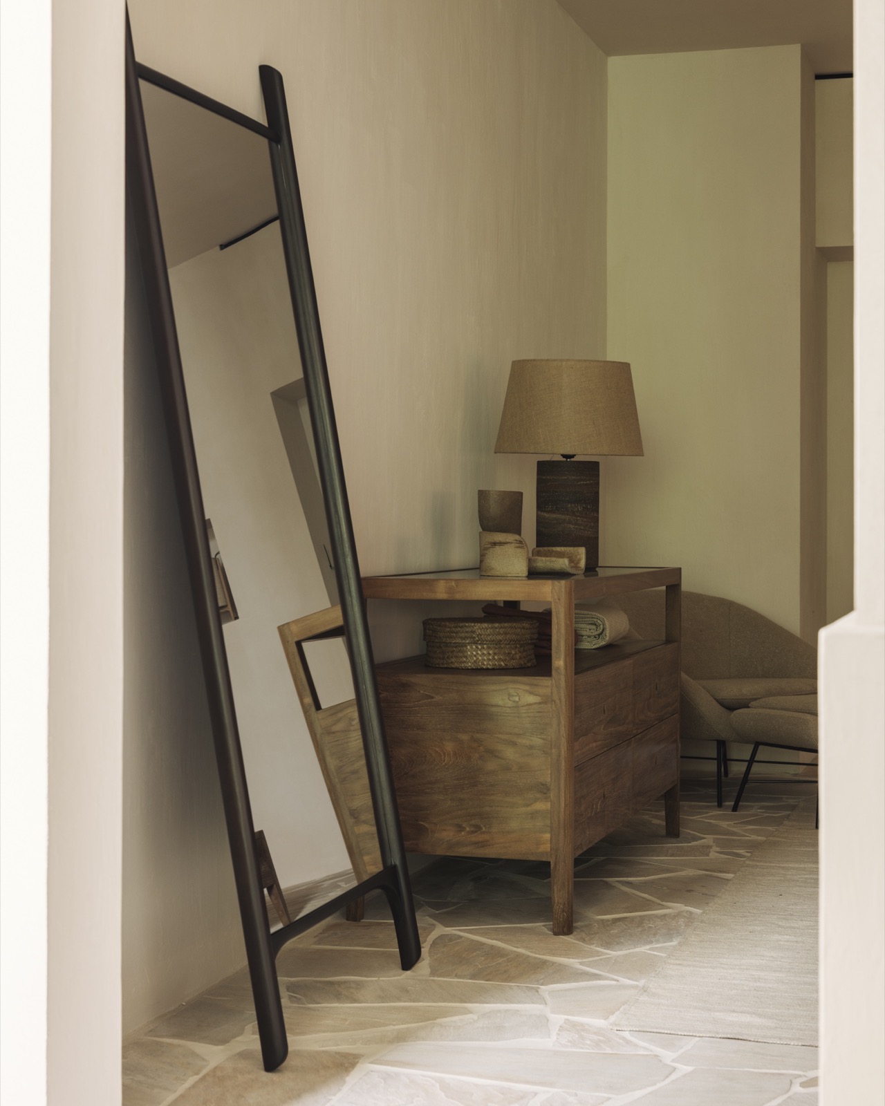 interieur met luxe wandafwerking
