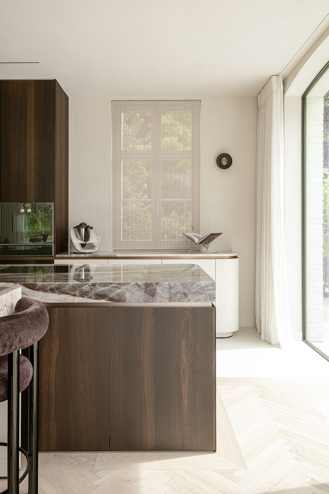 keuken met design wand