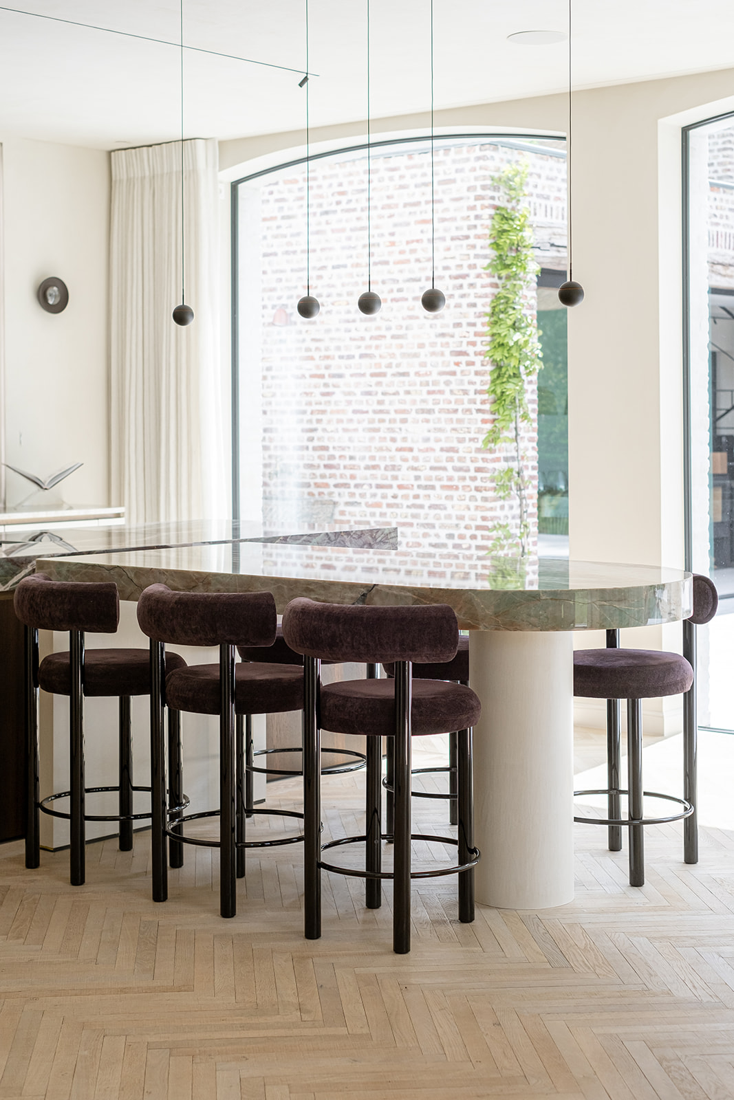 luxe wanden in eetkamer