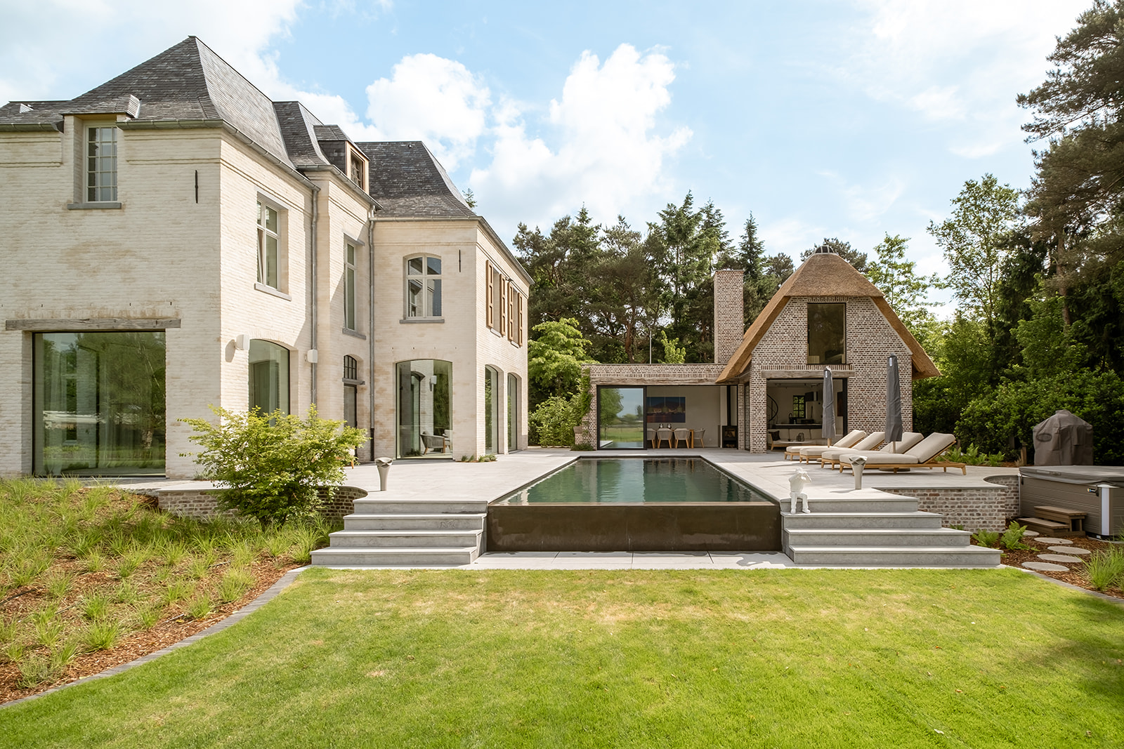 villa met microtopping afwerking