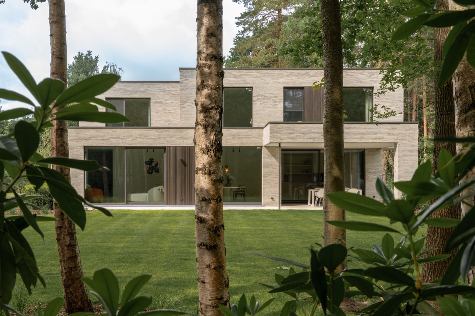 villa met luxe wandafwerking