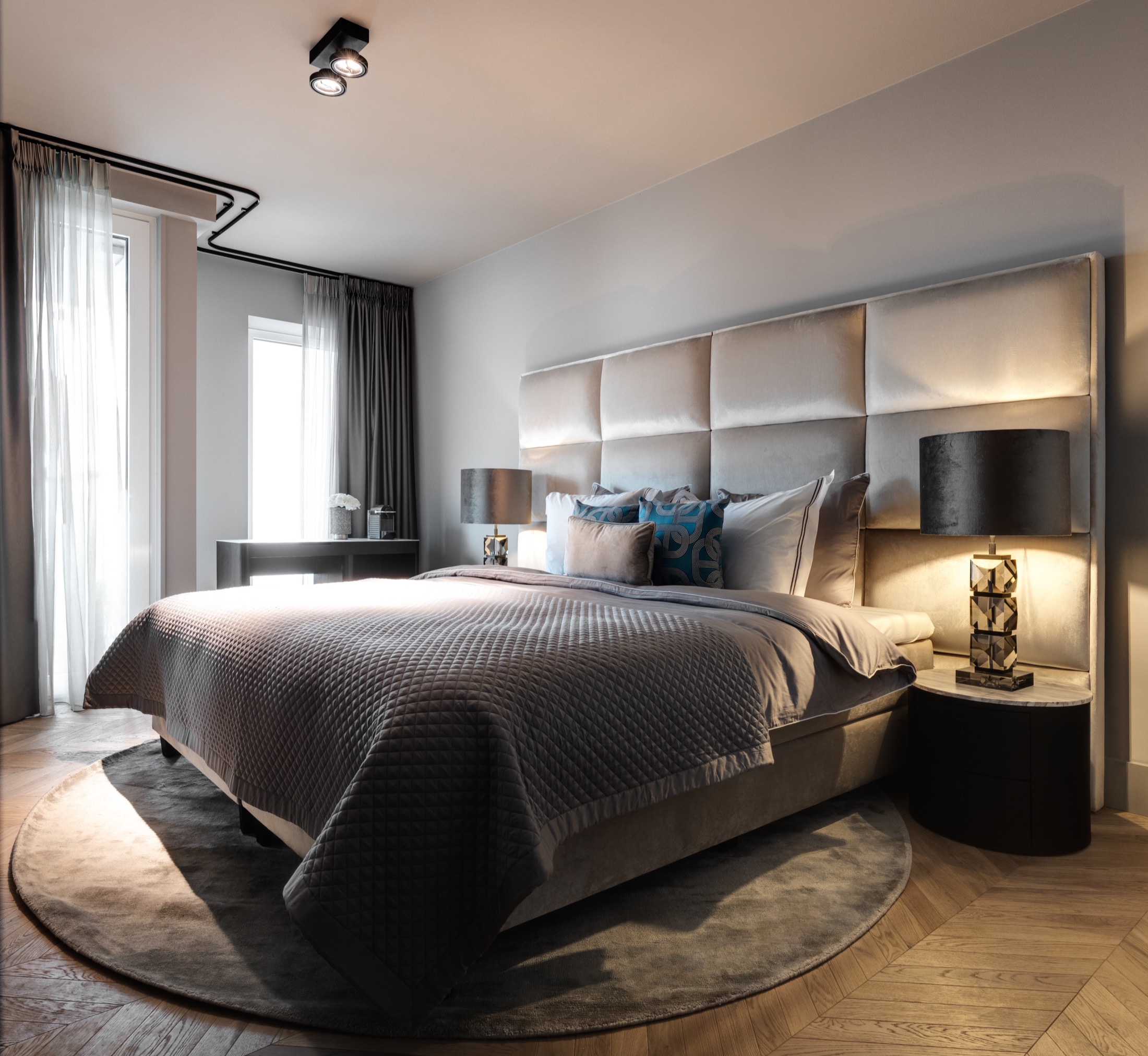 luxe slaapkamer inrichting