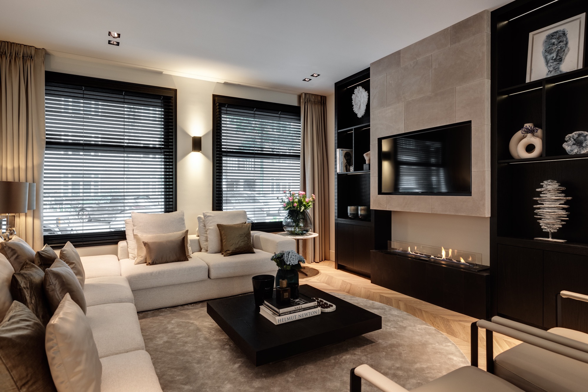 luxe woonkamer inrichting