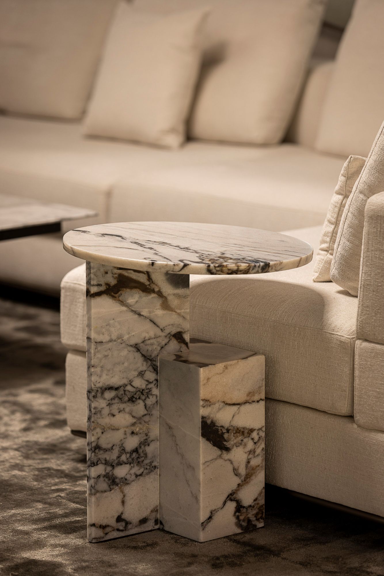 marmeren bijzettafel
