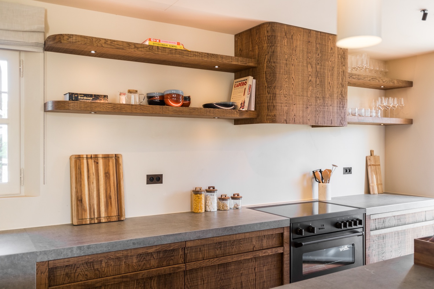 keuken met hout