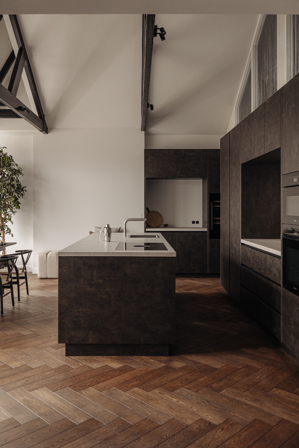 luxe houten keuken