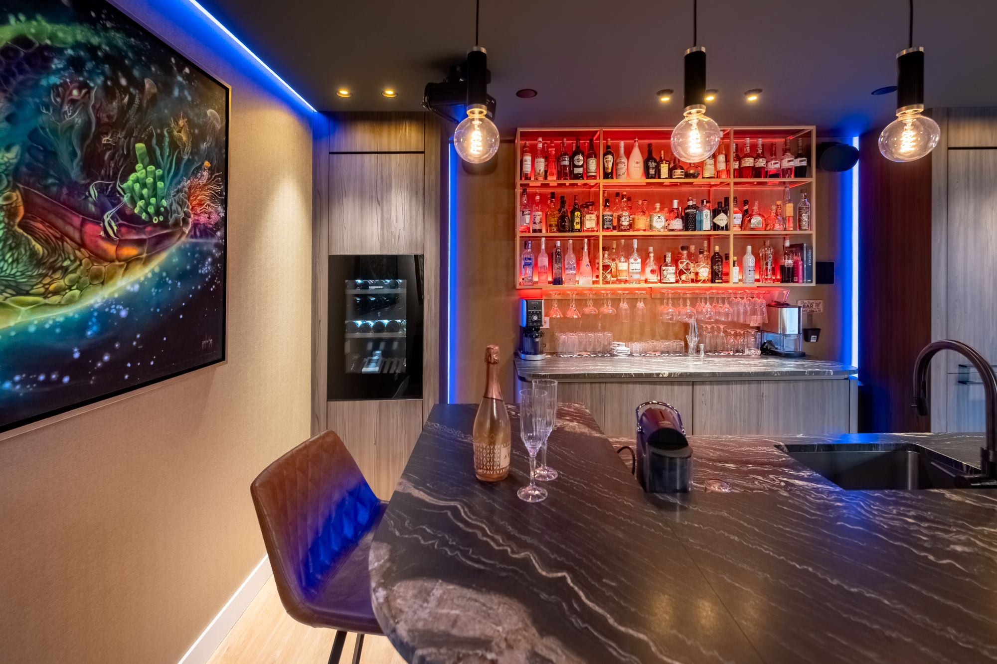 hanglampen boven bar