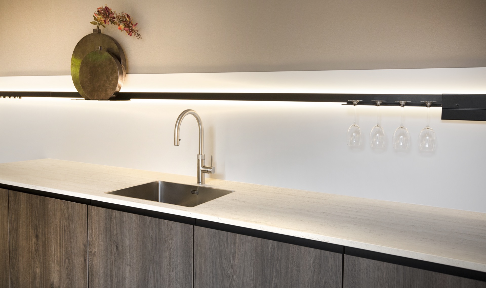 luxe keuken met hout