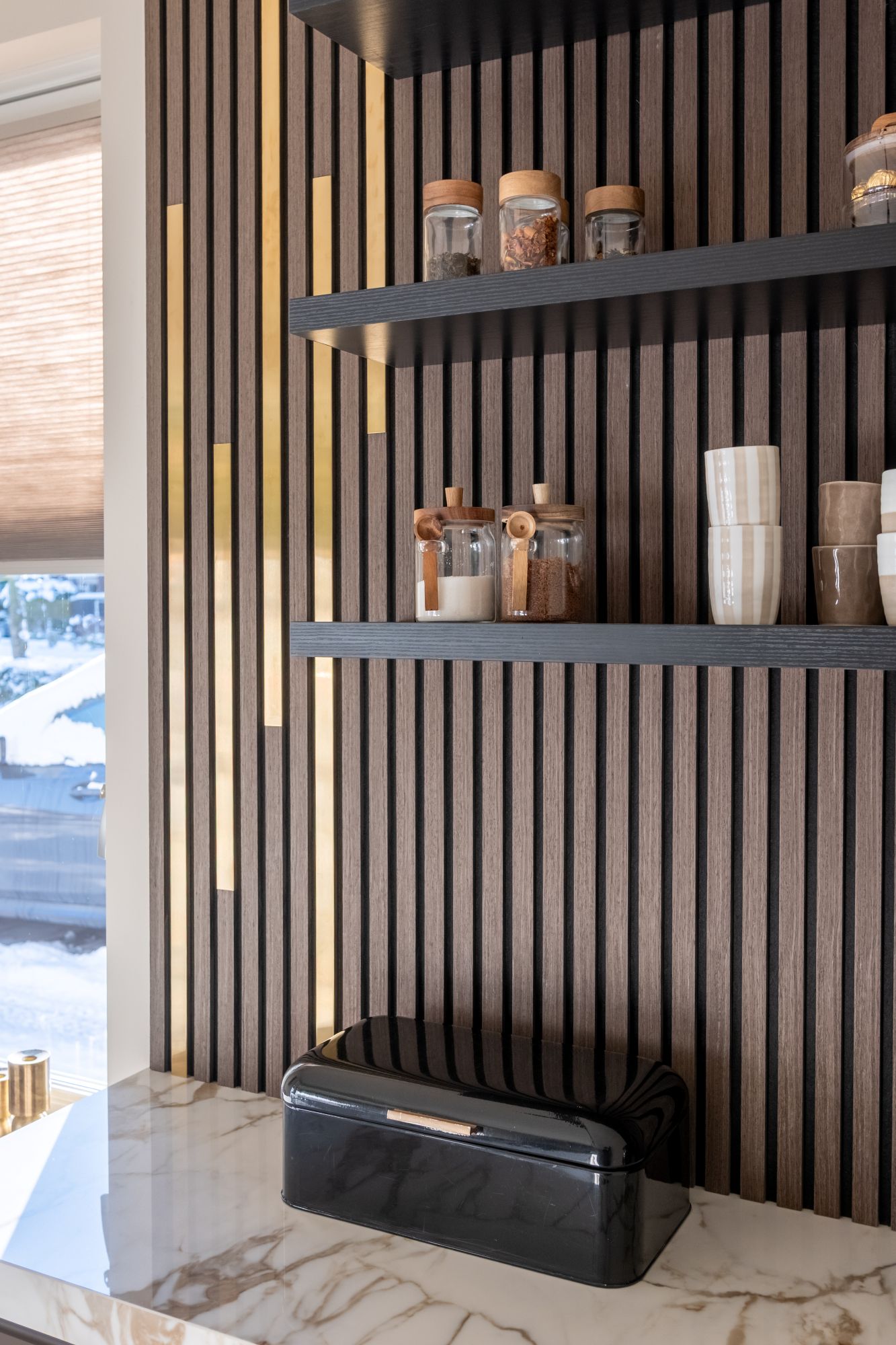 luxe wandafwerking keuken