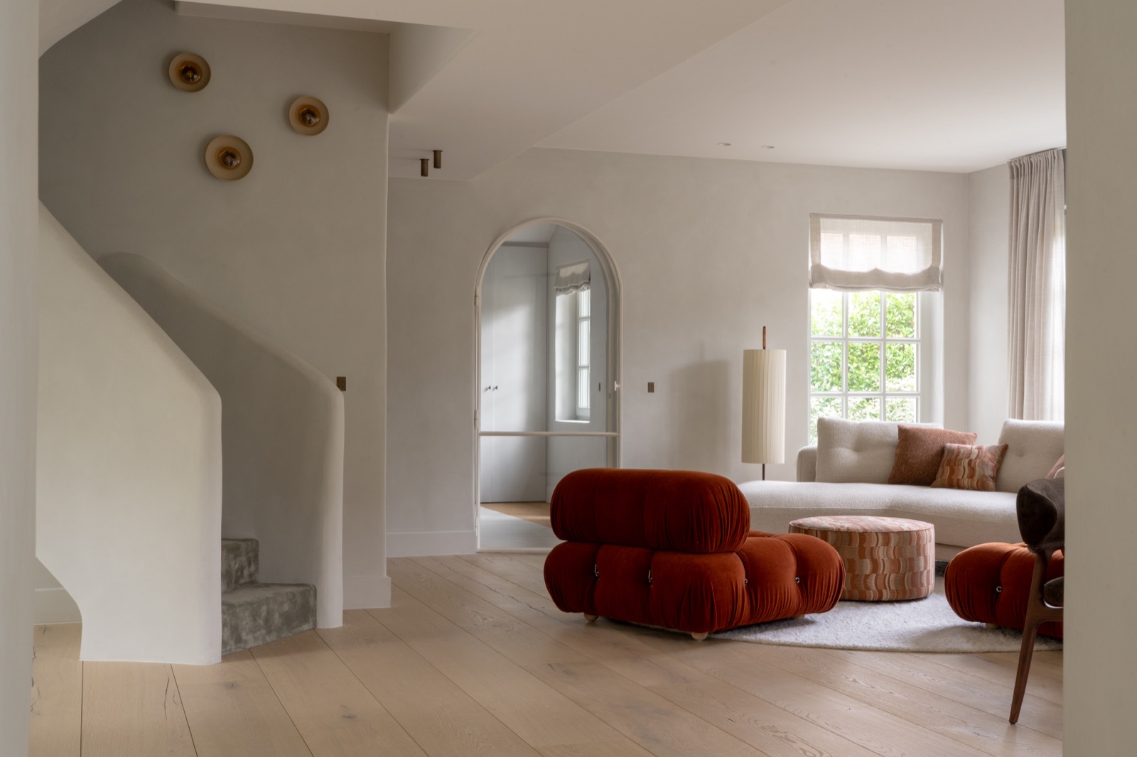 interieur met luxe wandafwerking