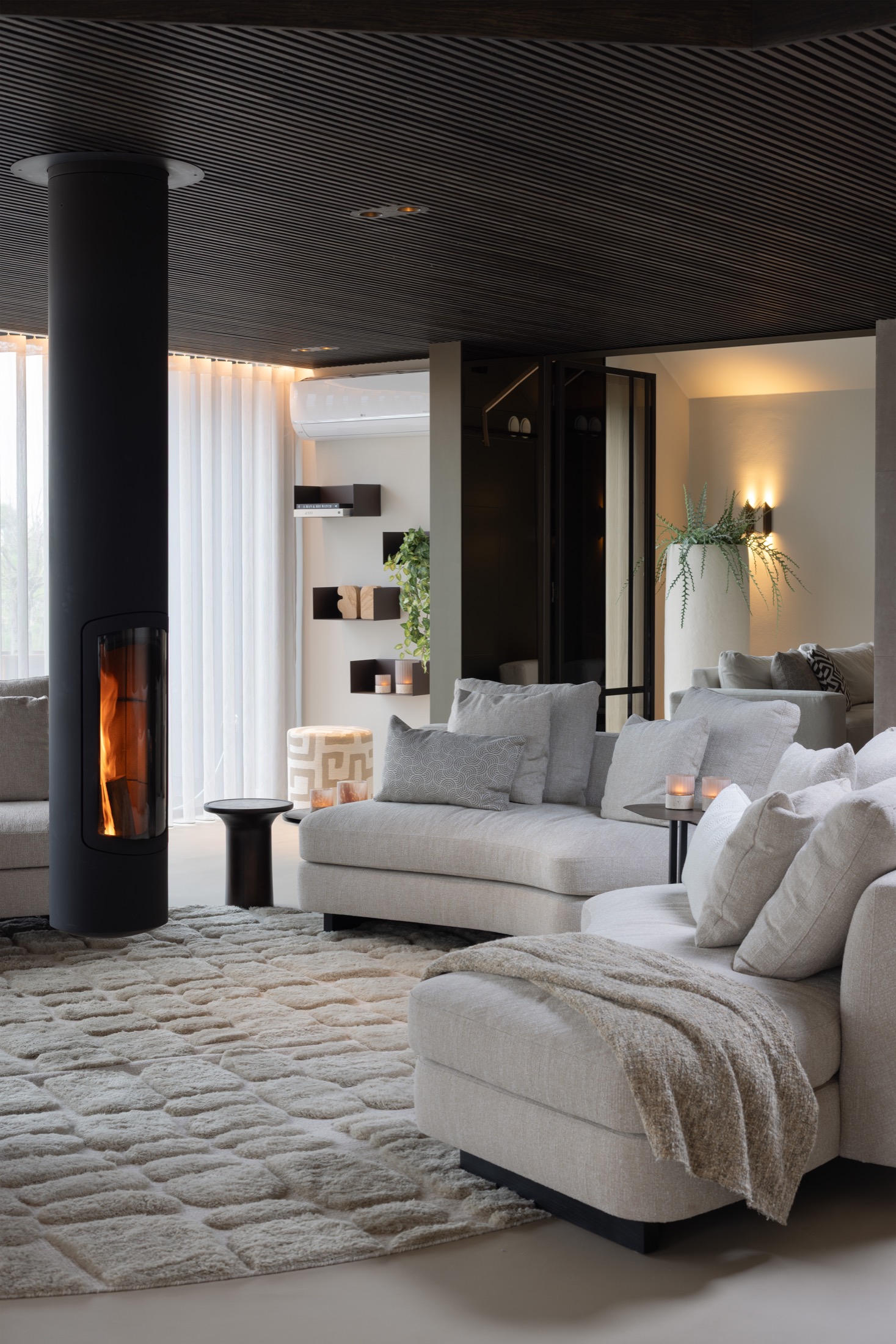 luxe lampen in woonkamer
