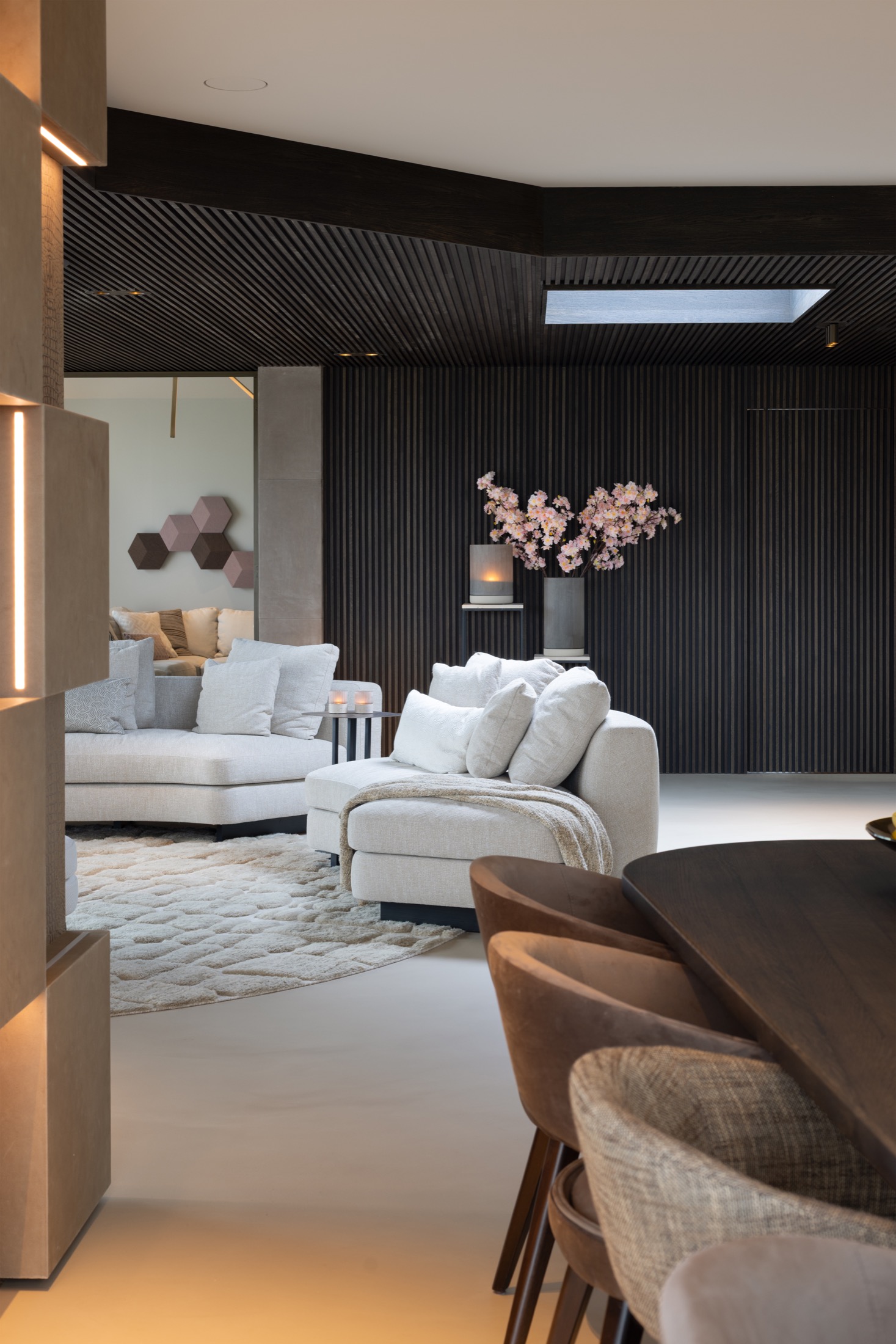 interieur met designverlichting