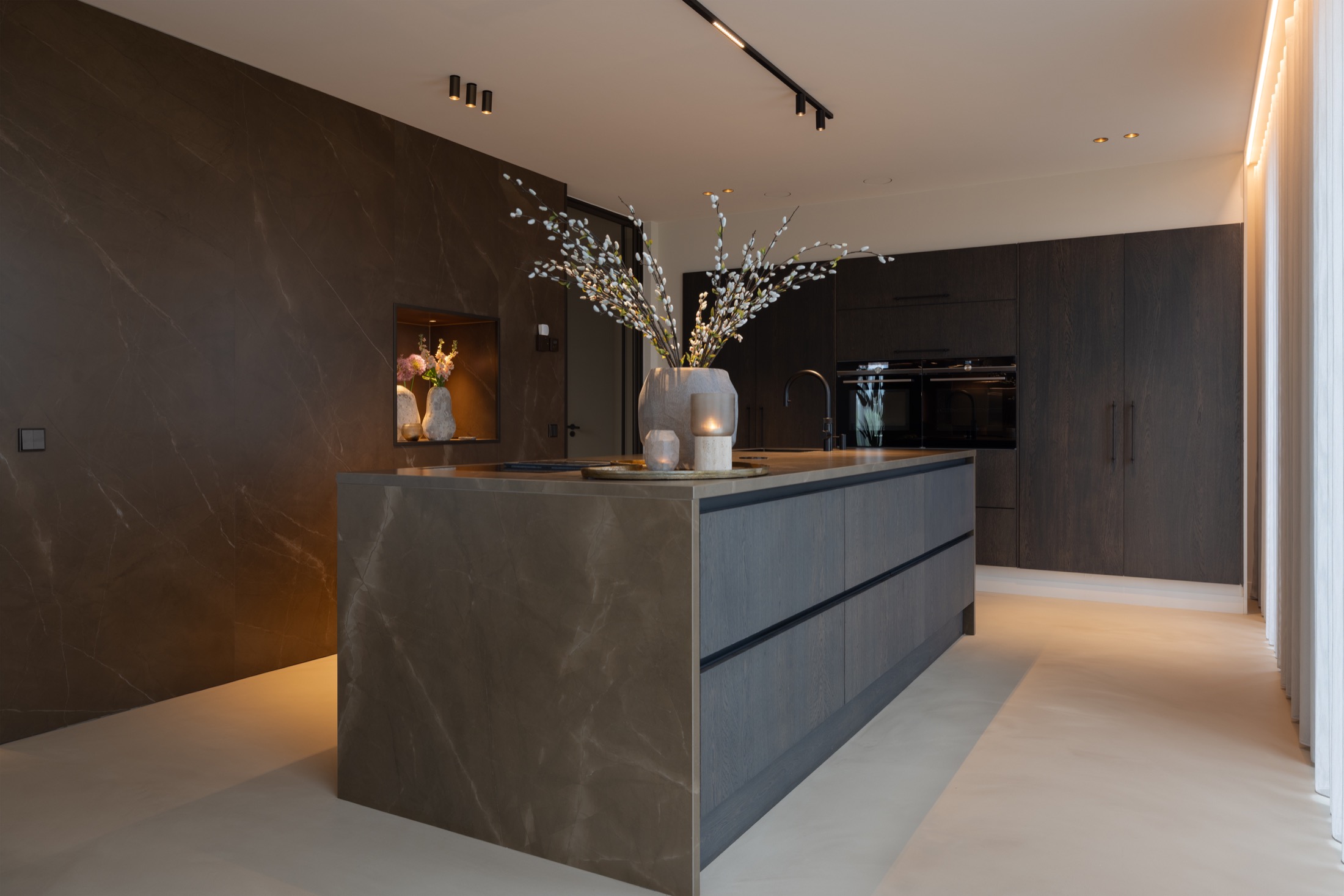 keuken met design verlichting