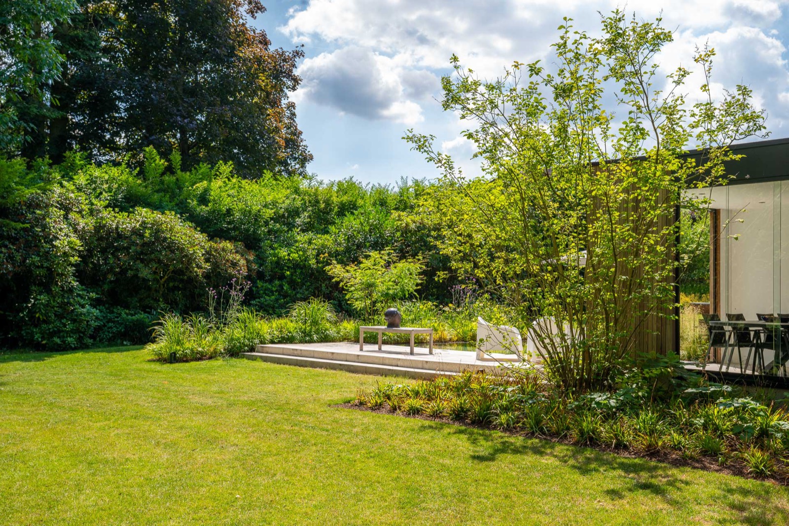 luxe groene tuin