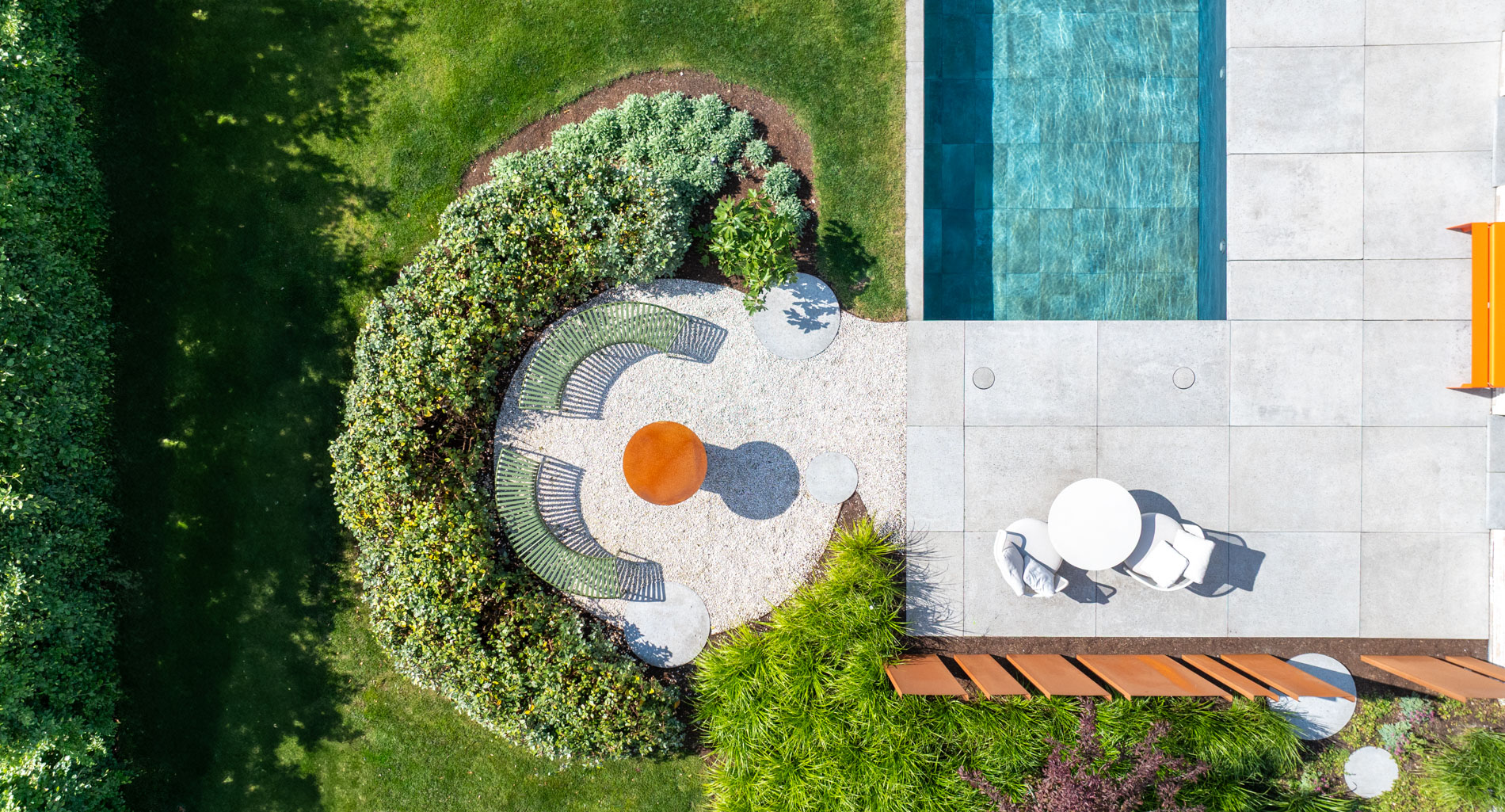 design tuin met zwembad