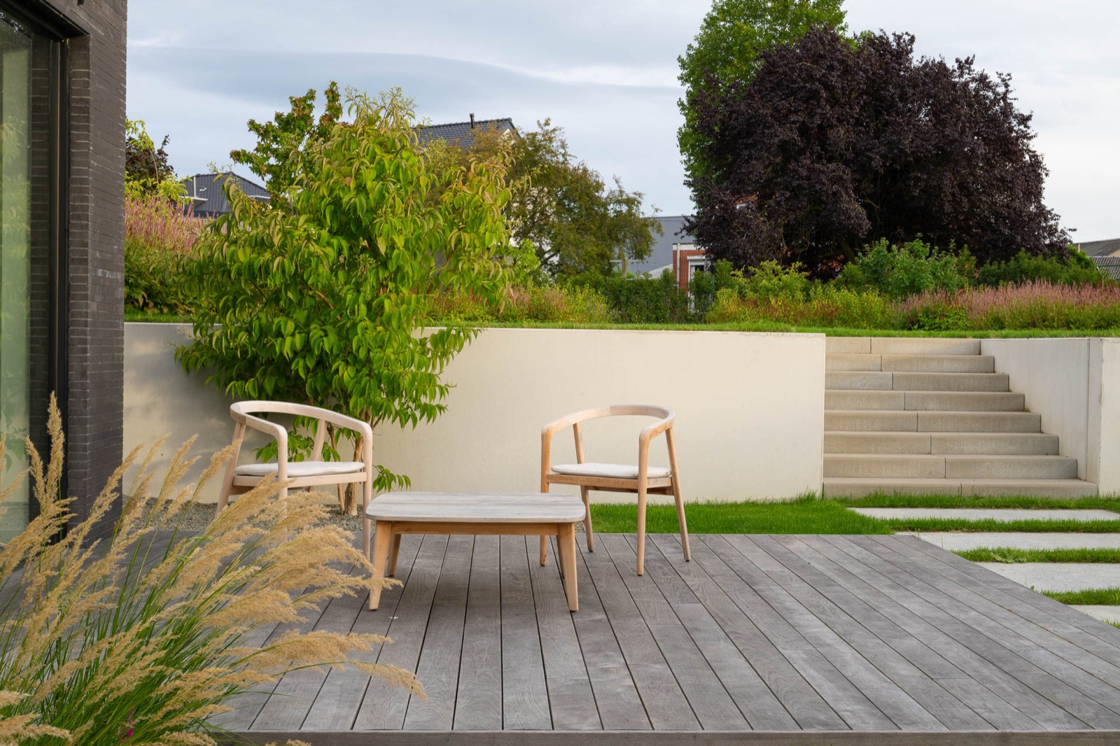 luxe tuin met terras