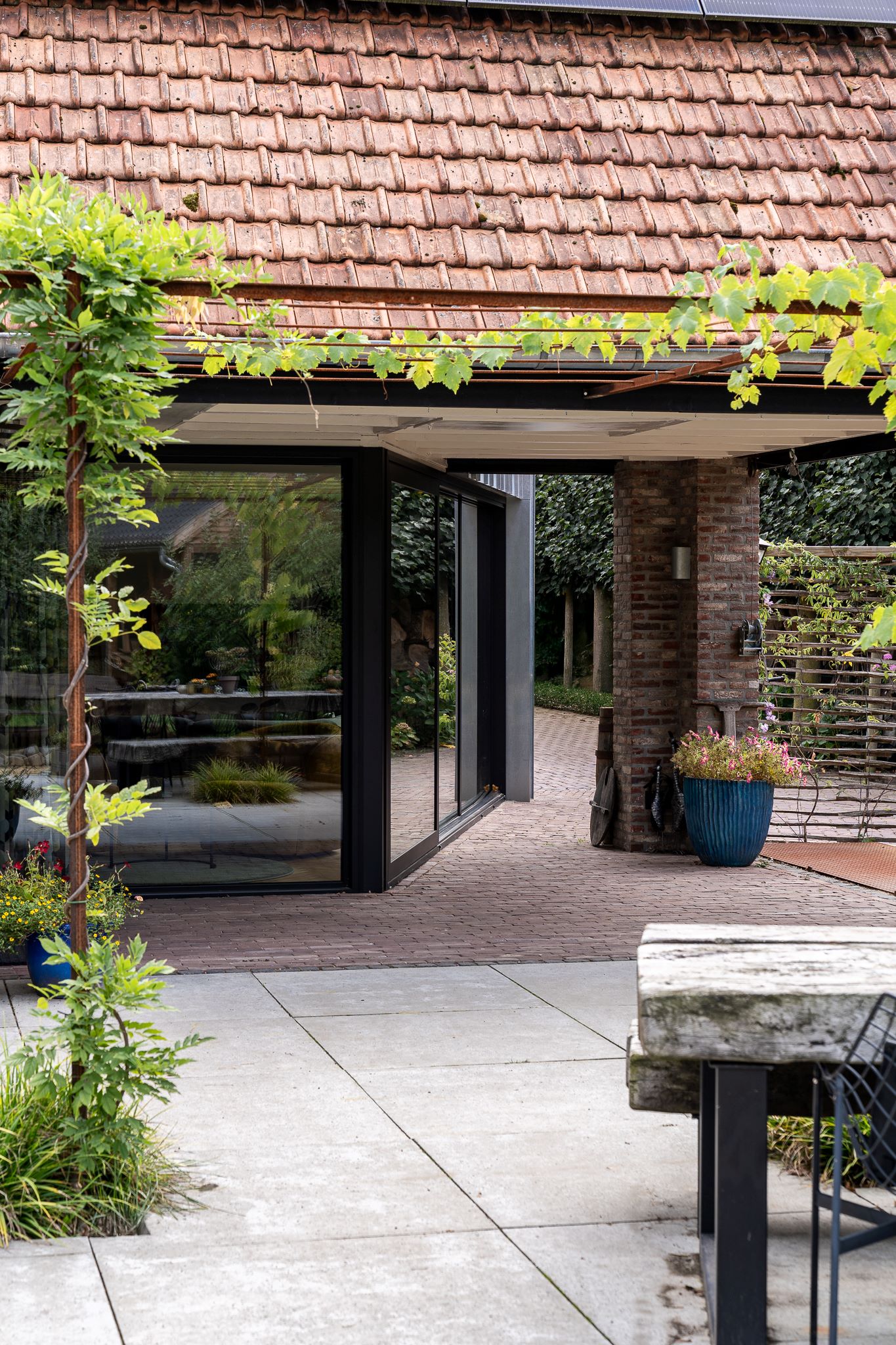 exclusieve gevel met raam