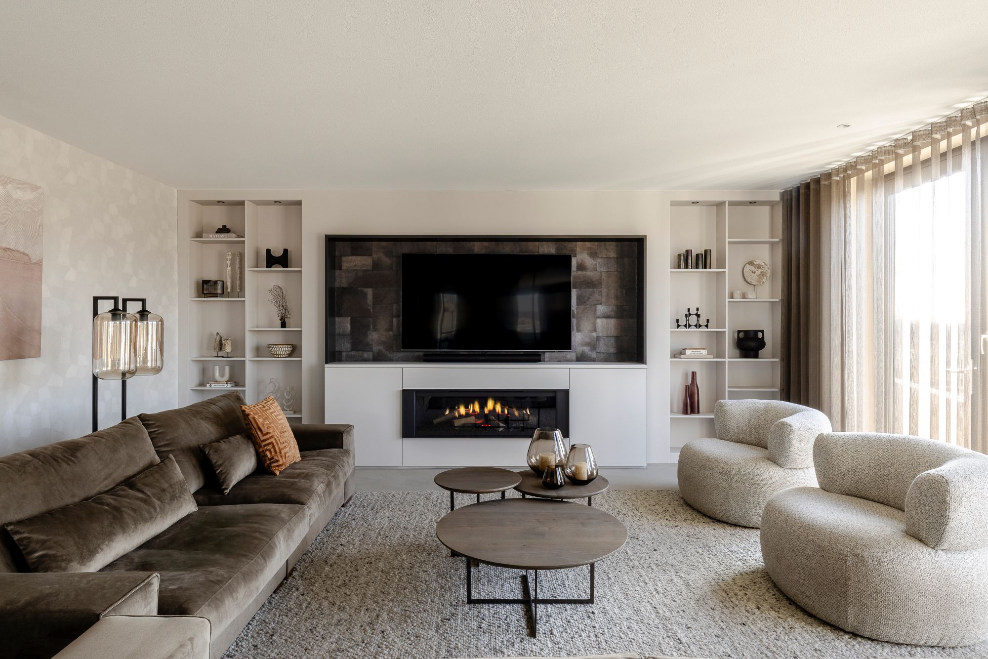luxe woonkamer interieur