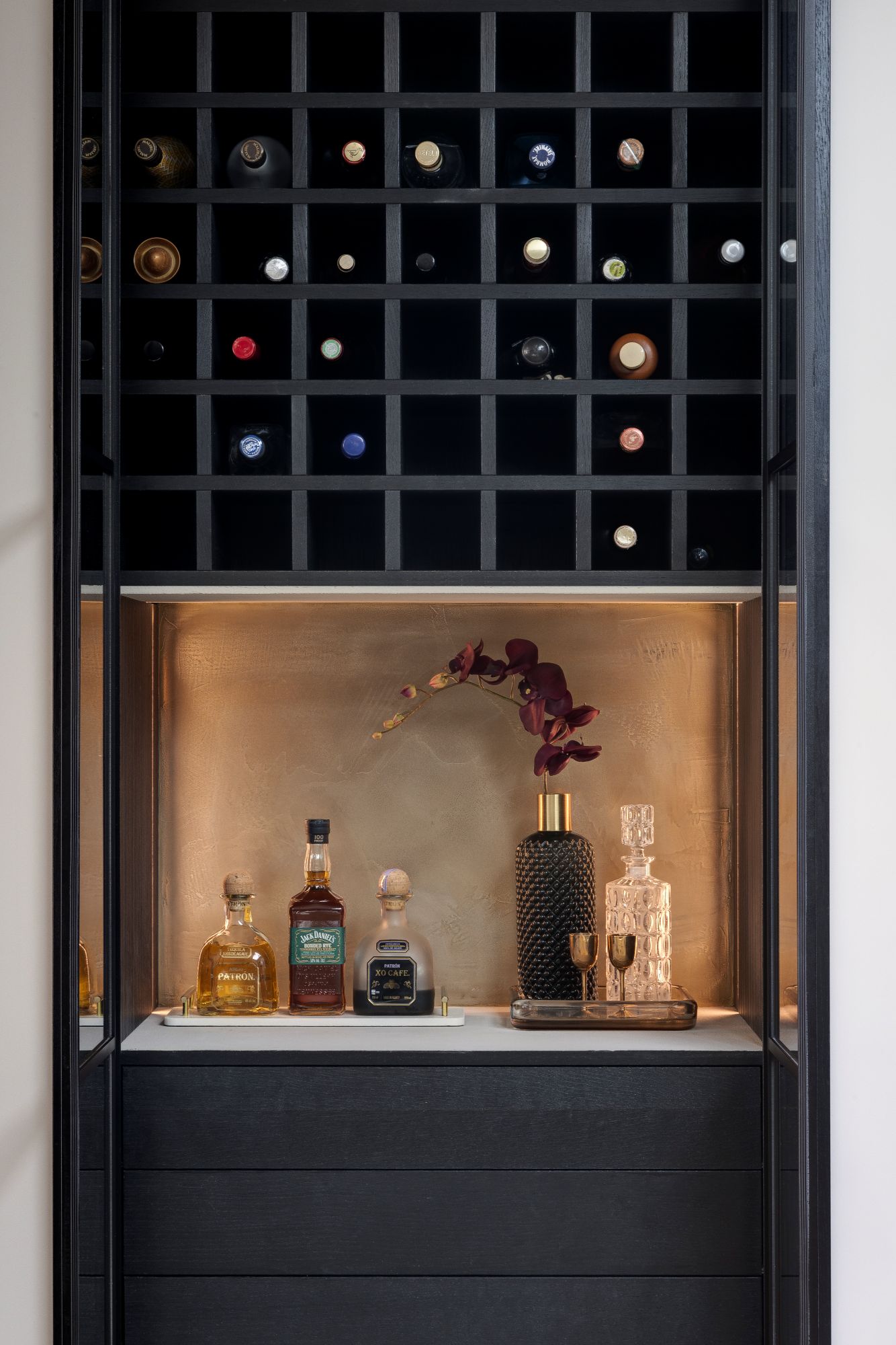 luxe wijnkast