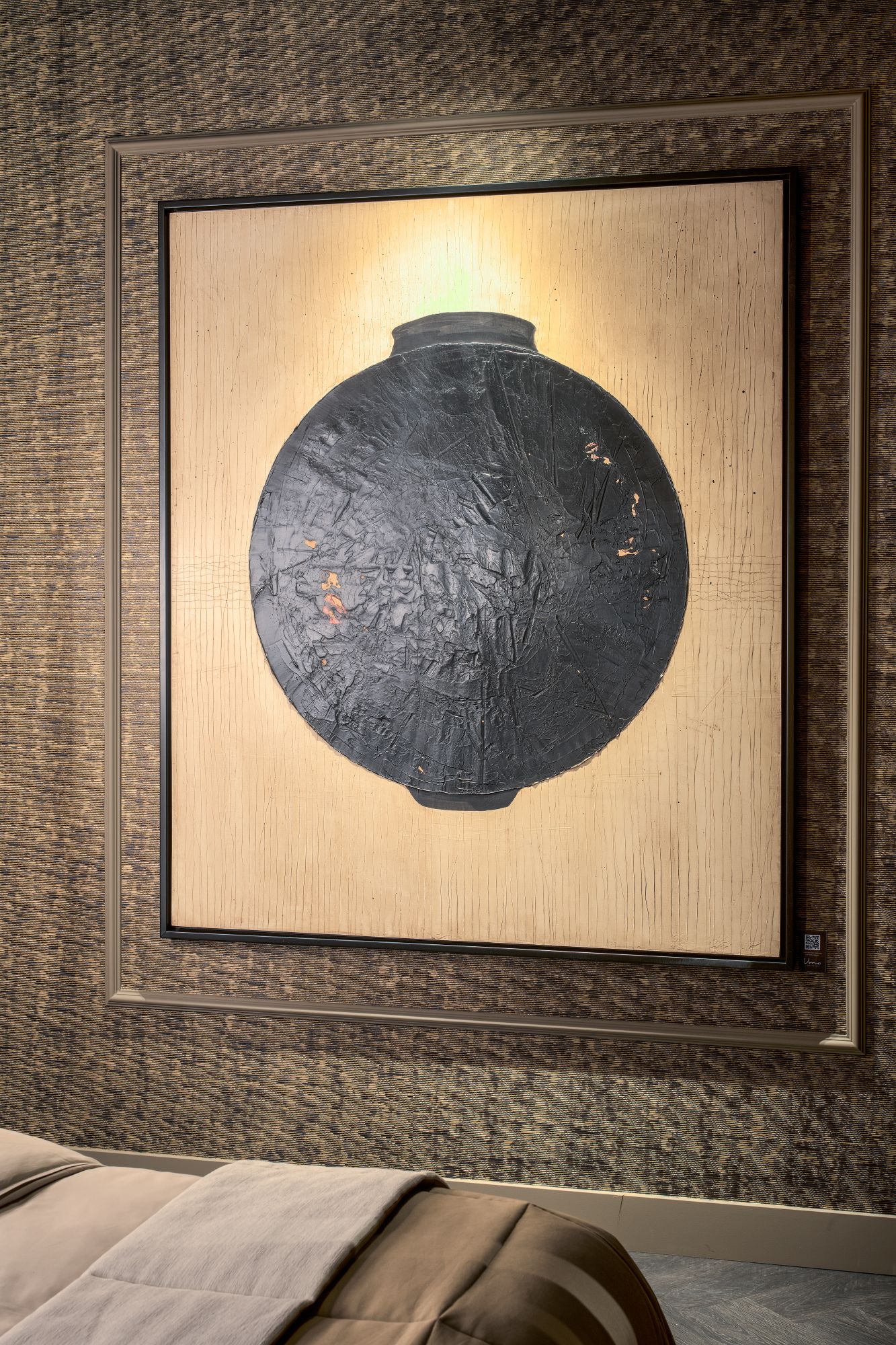 wandkunst met verlichting