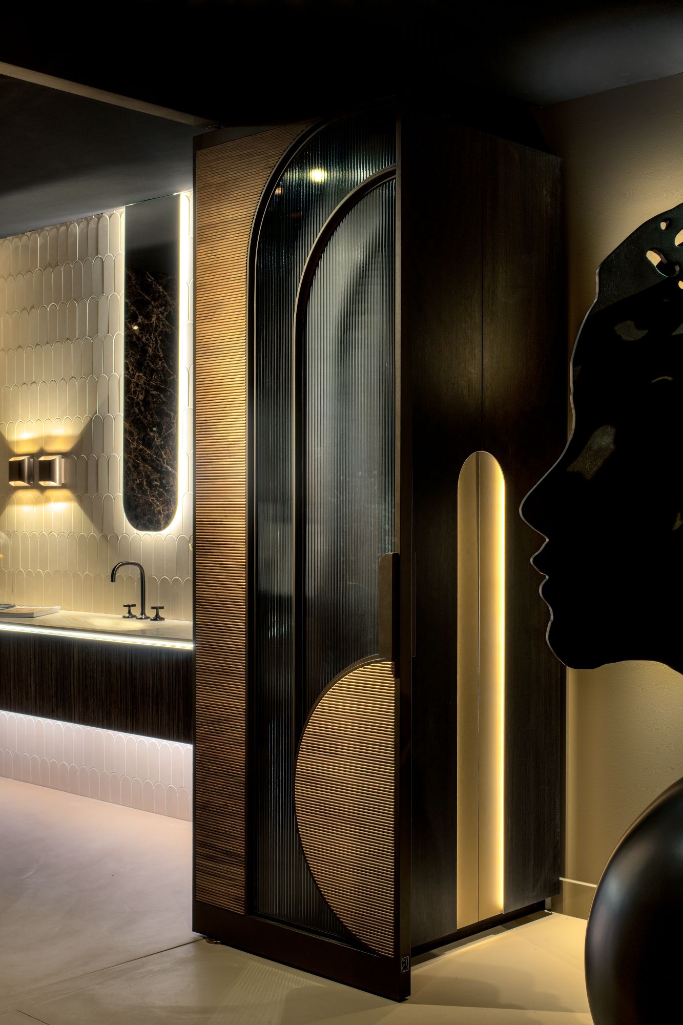 inkijk badkamer