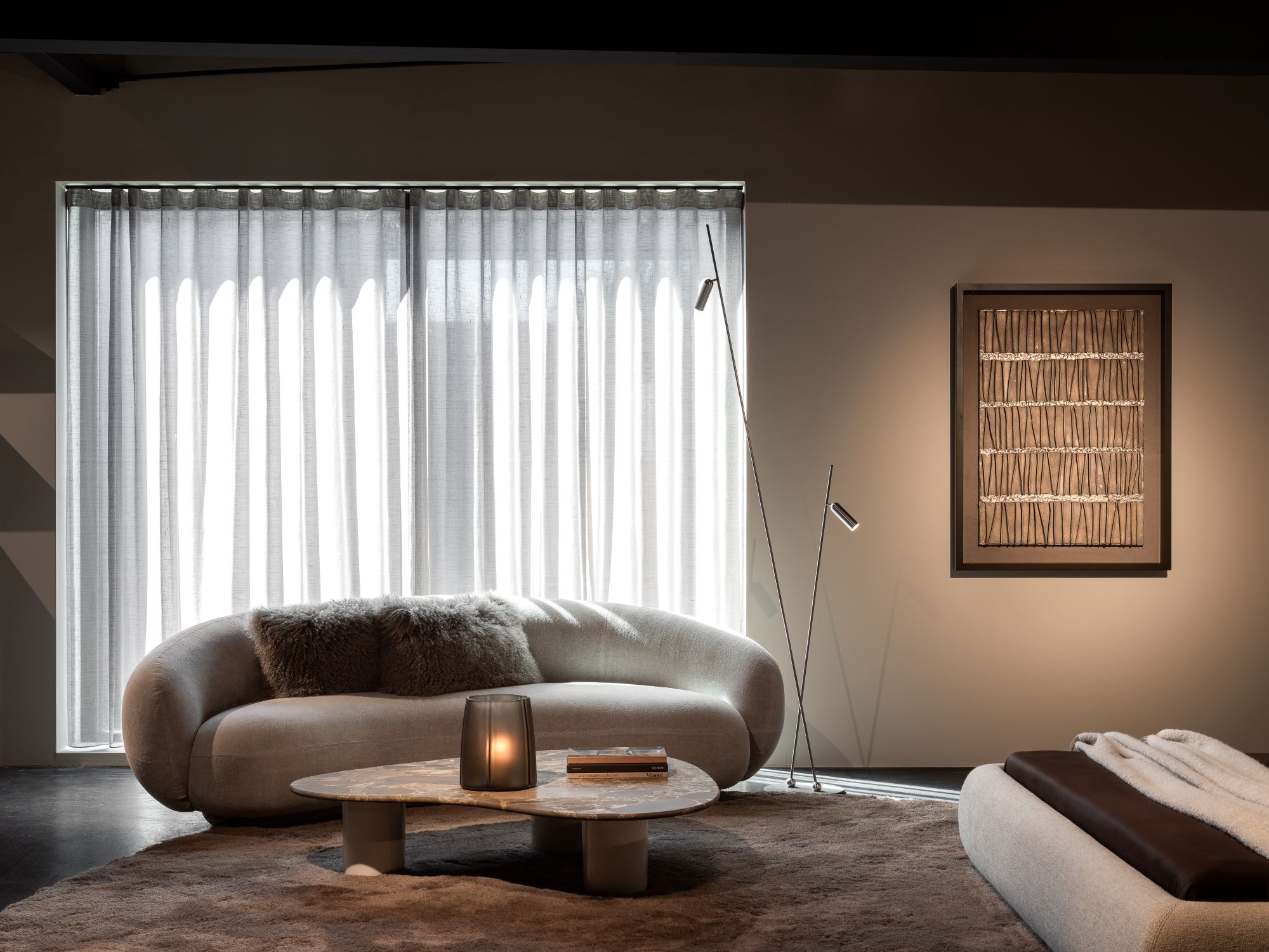bank in slaapkamer