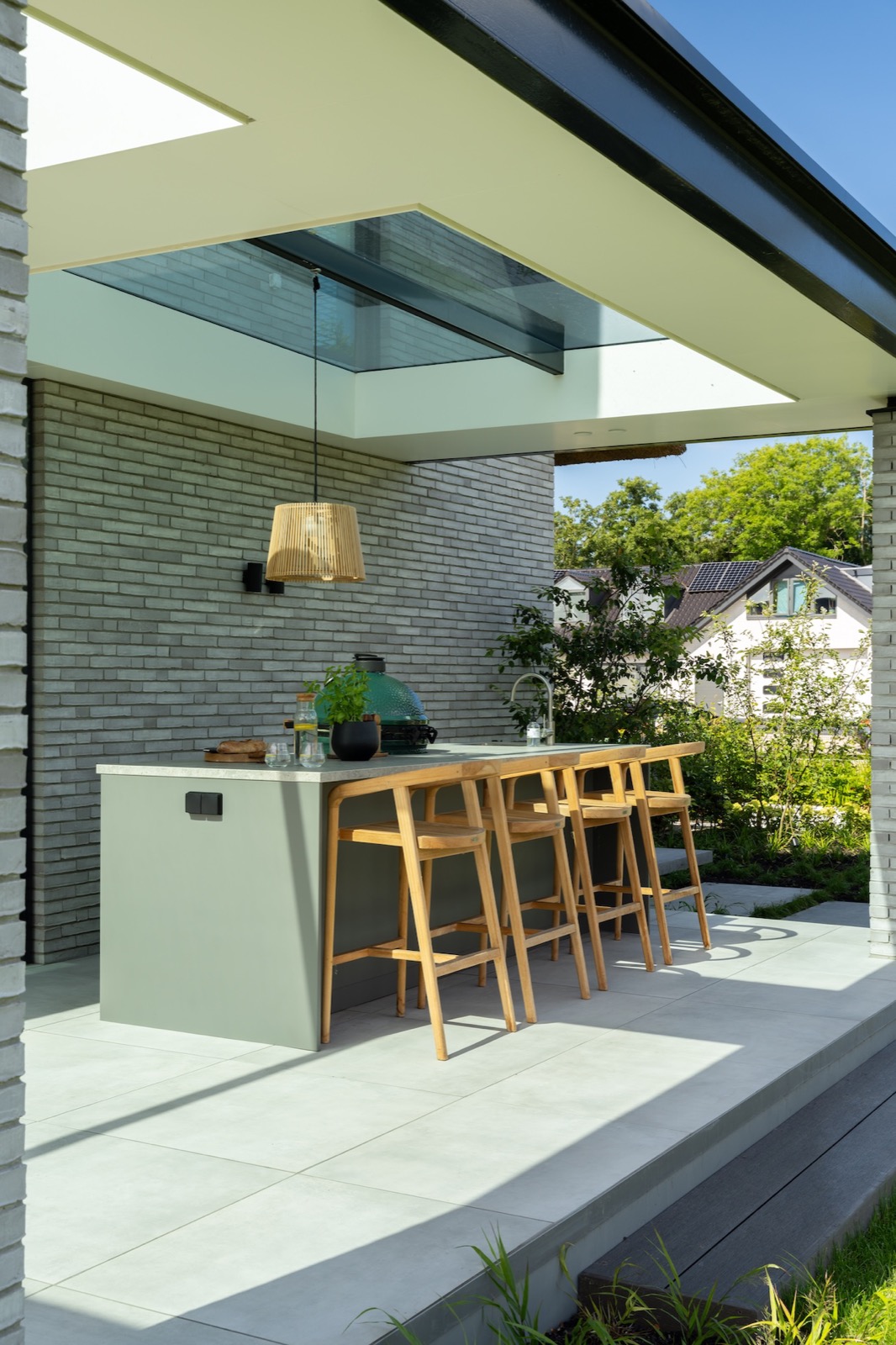 overkapping met design buitenkeuken