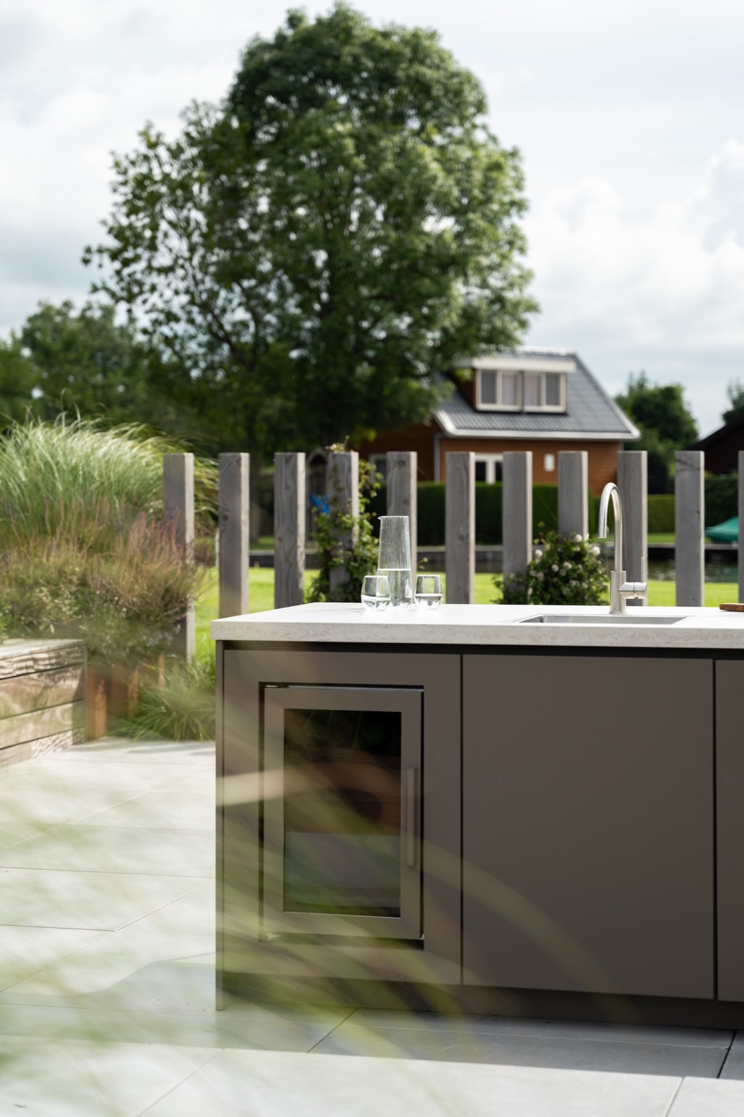 terras met buitenkeuken