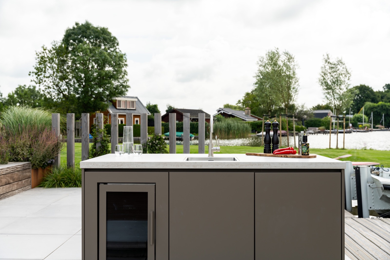 tuin met buitenbar