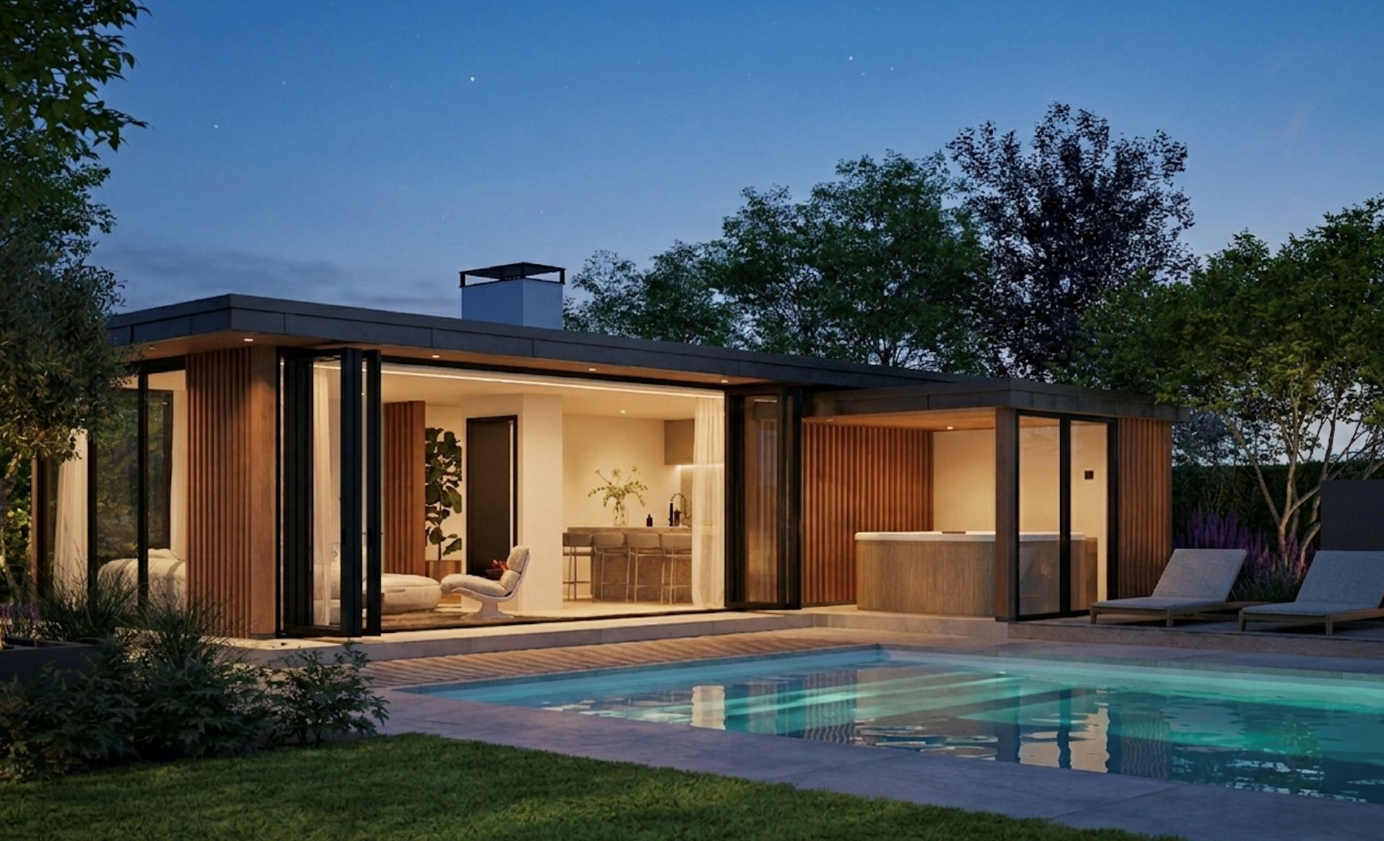 luxe tuinkamer