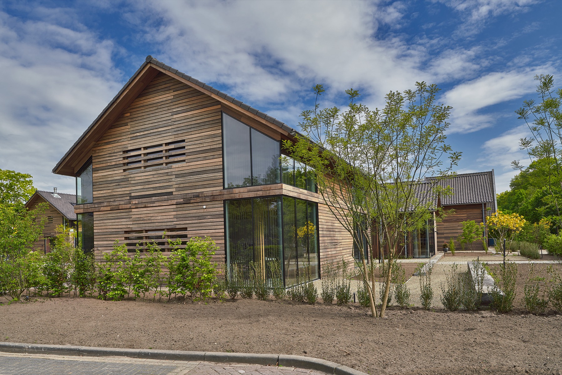 luxe villa met hout