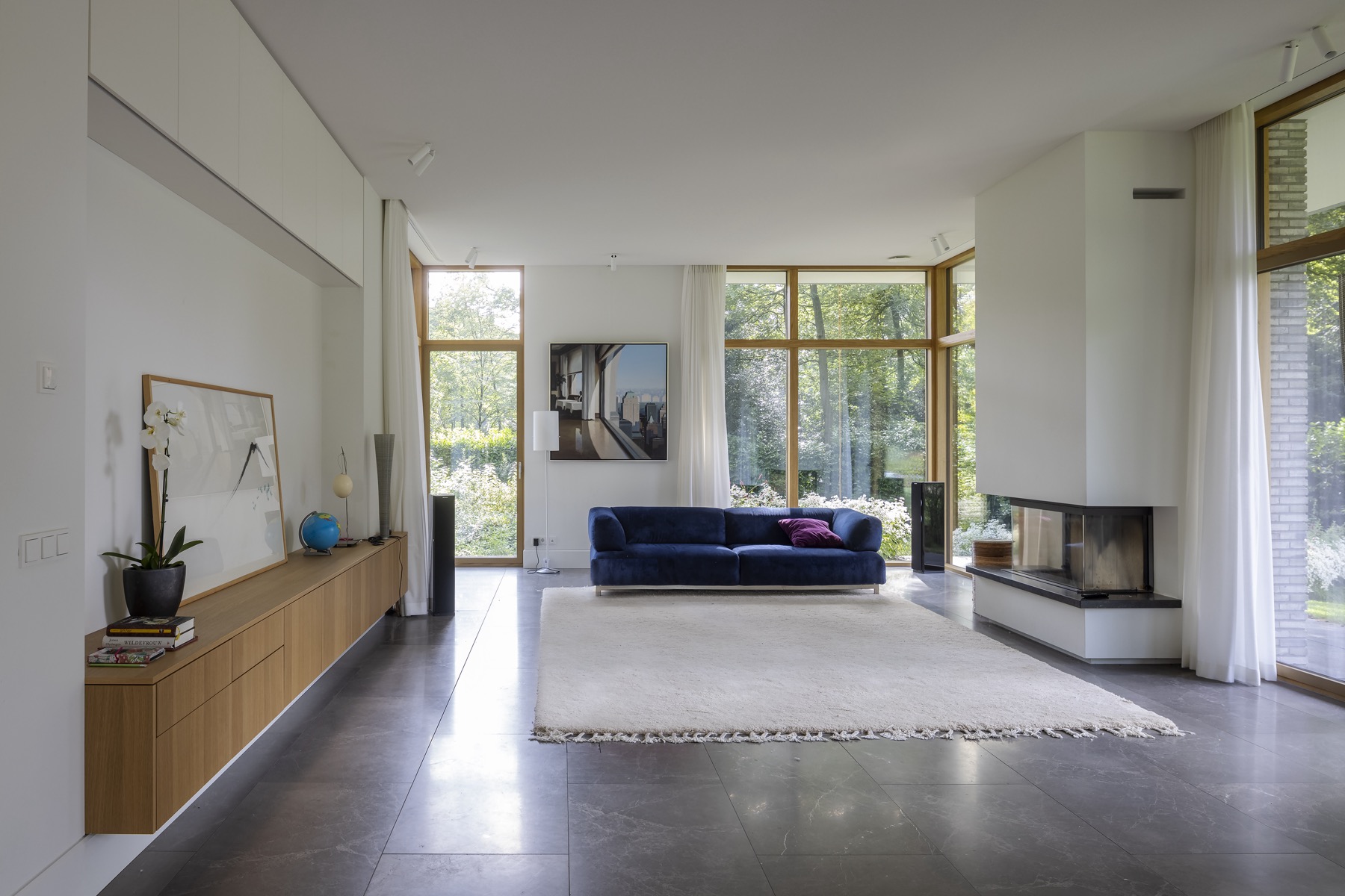 moderne woonkamer inrichting