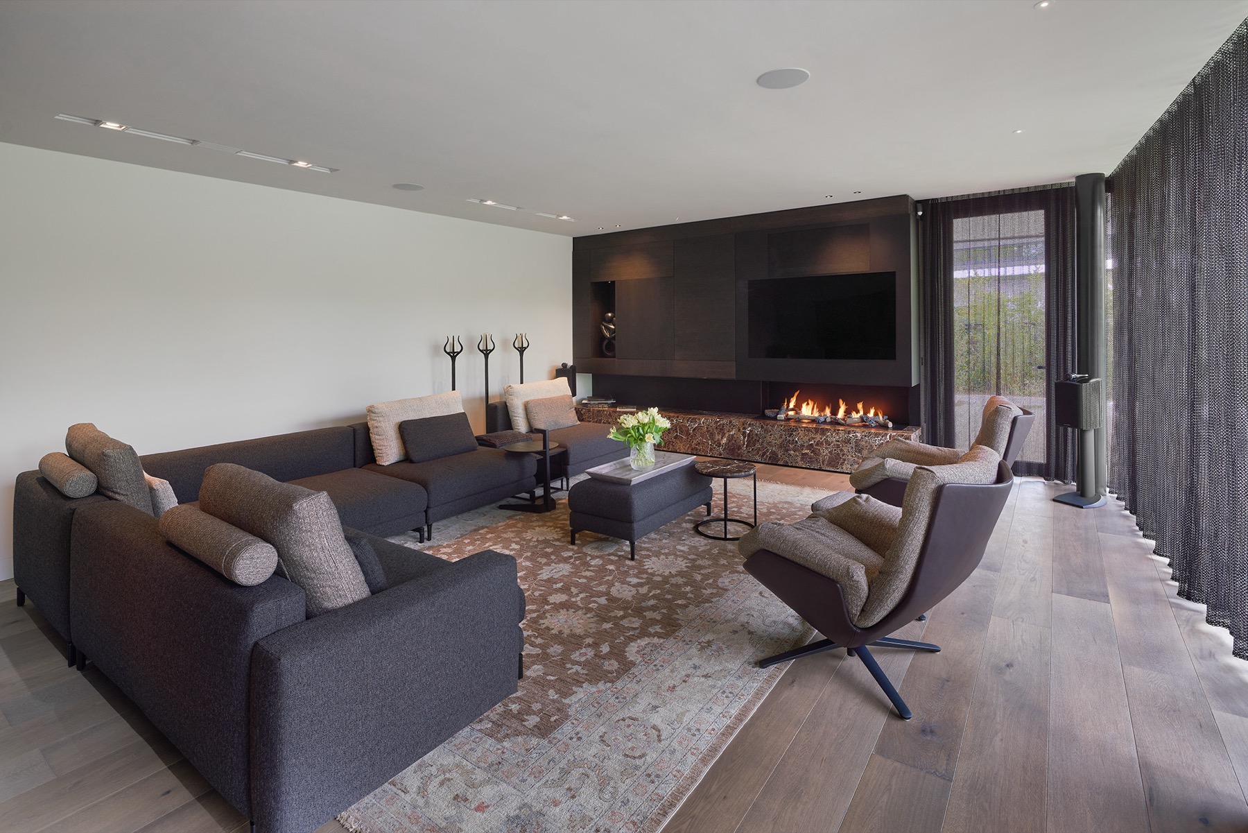woonkamer met luxe interieur