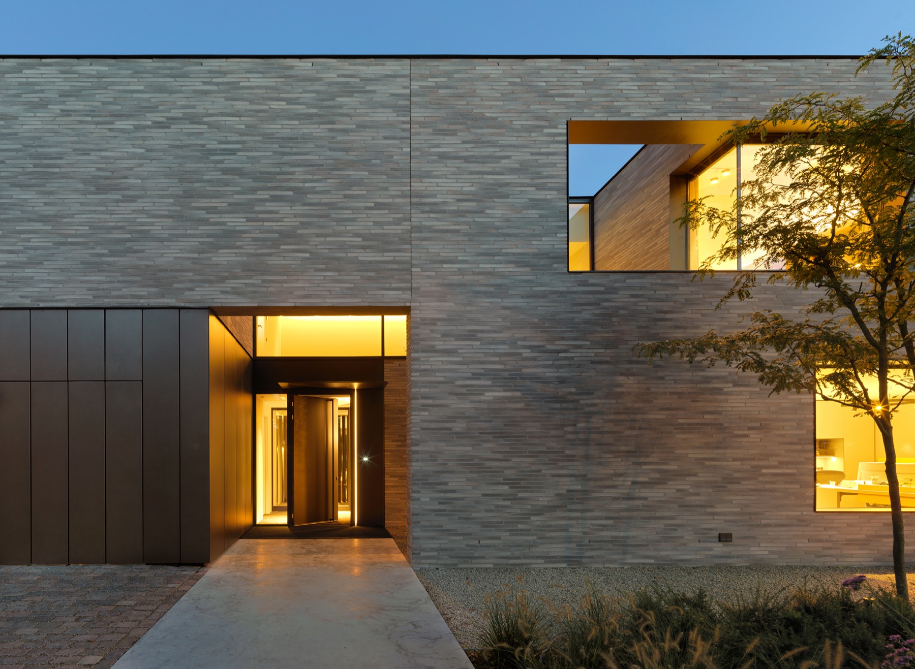 villa met moderne architectuur