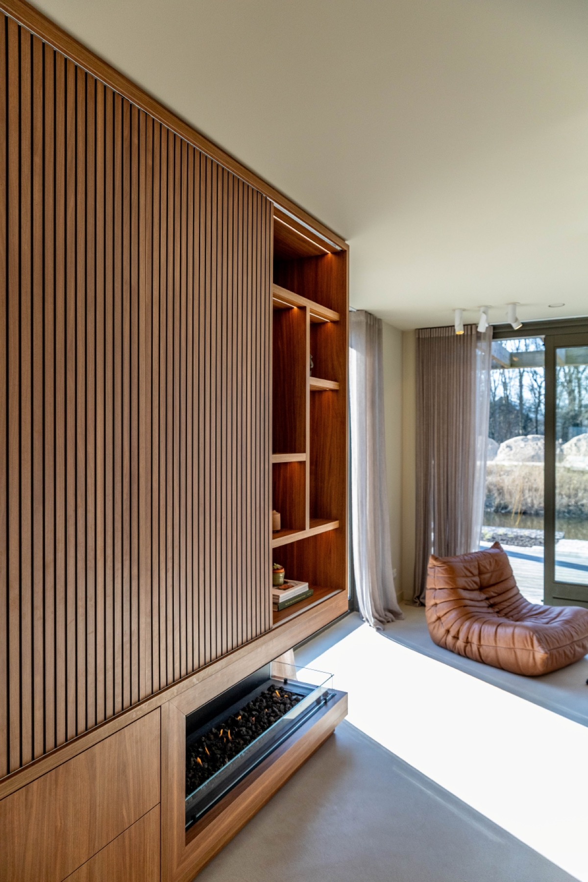 luxe kast met haard