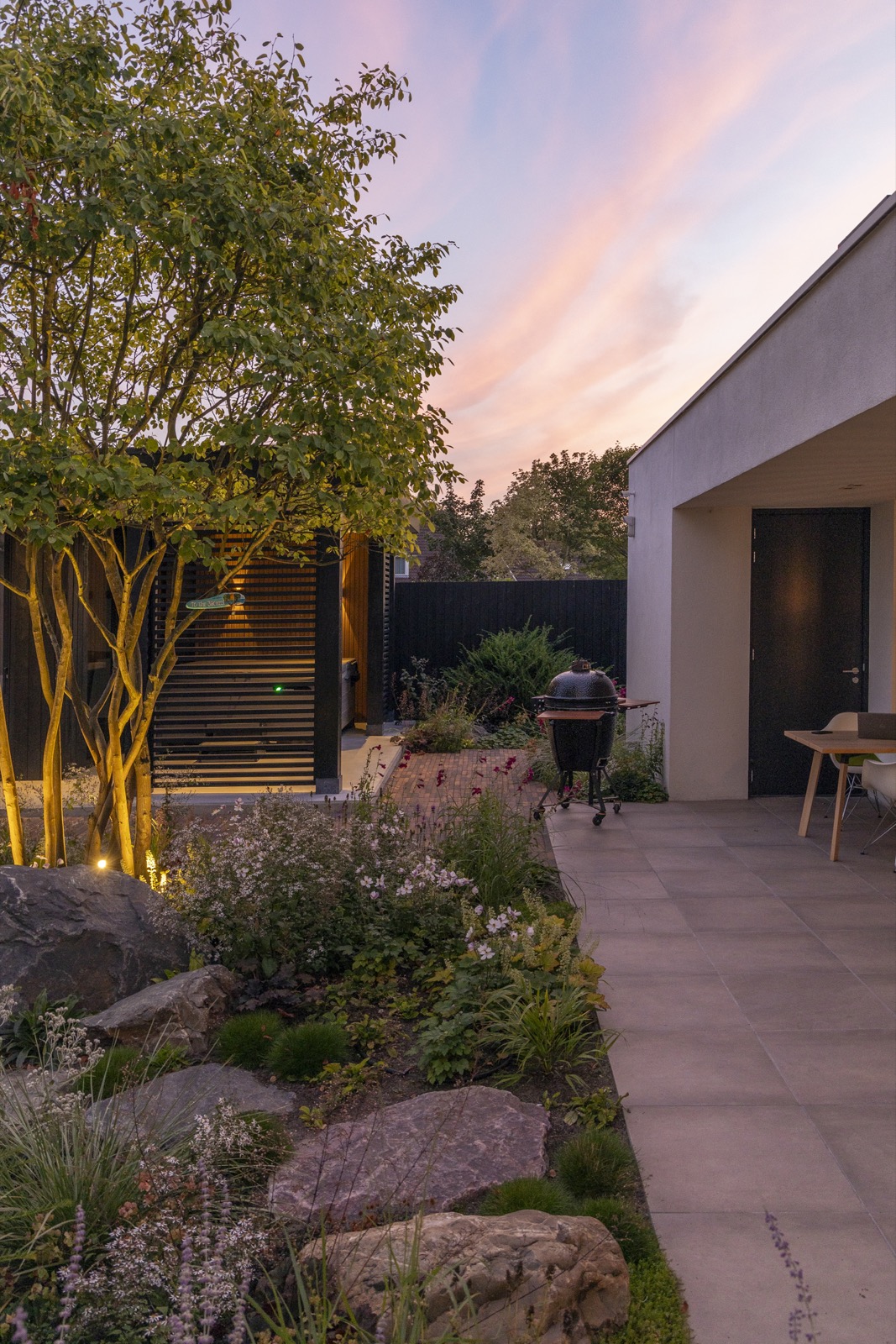 design tuin met overkapping
