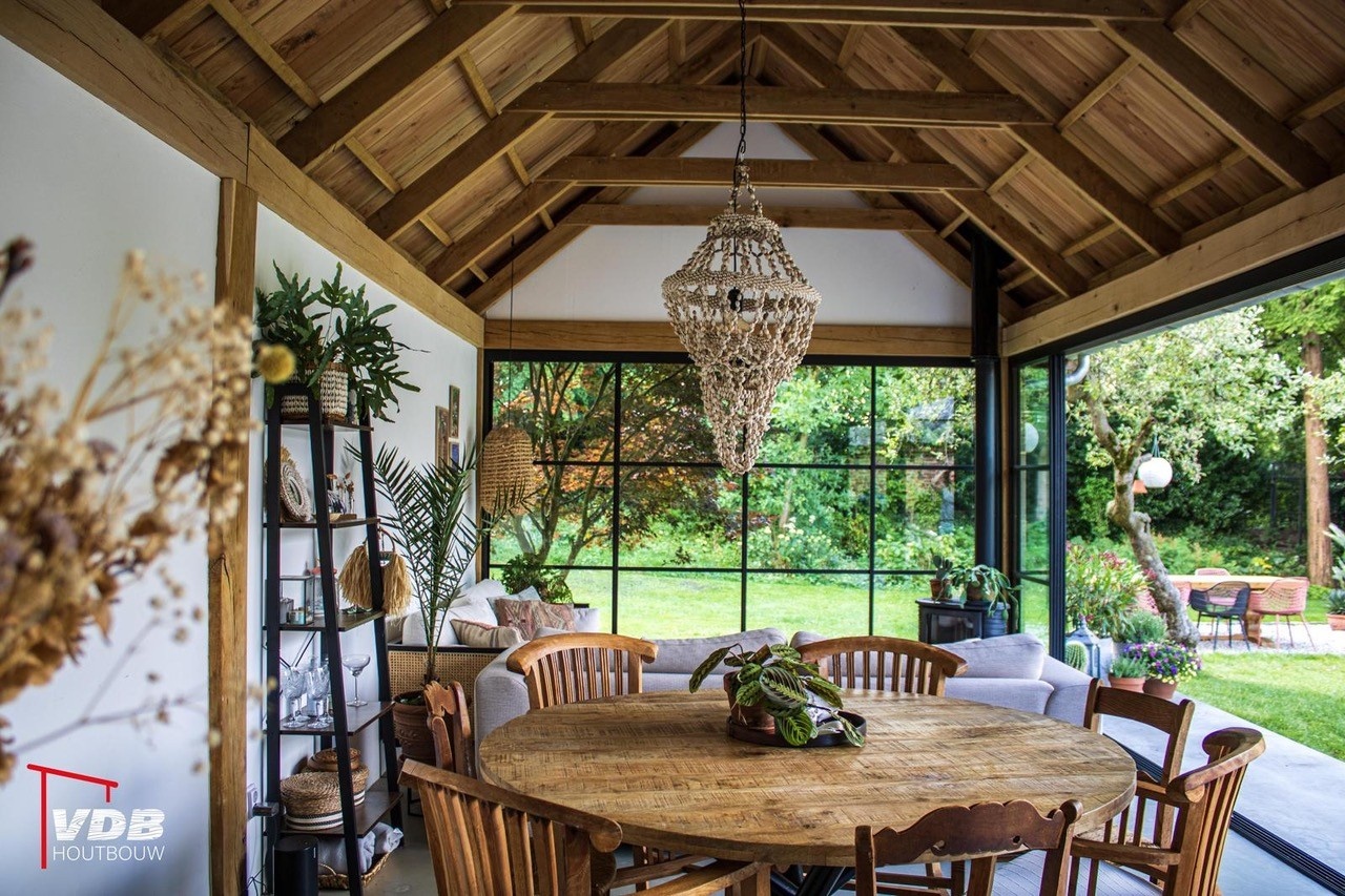 houten tuinkamer