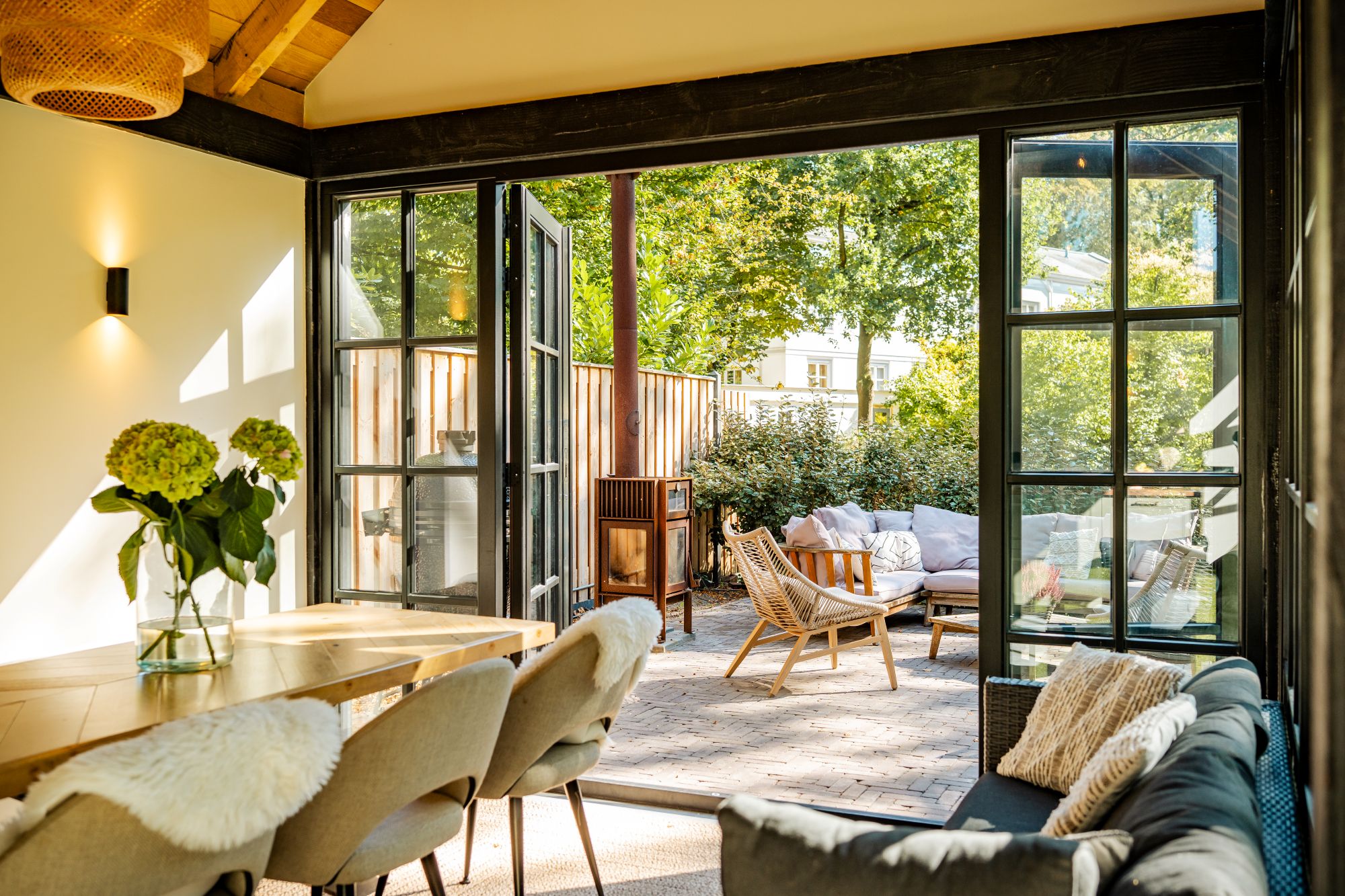 open deuren tuinkamer