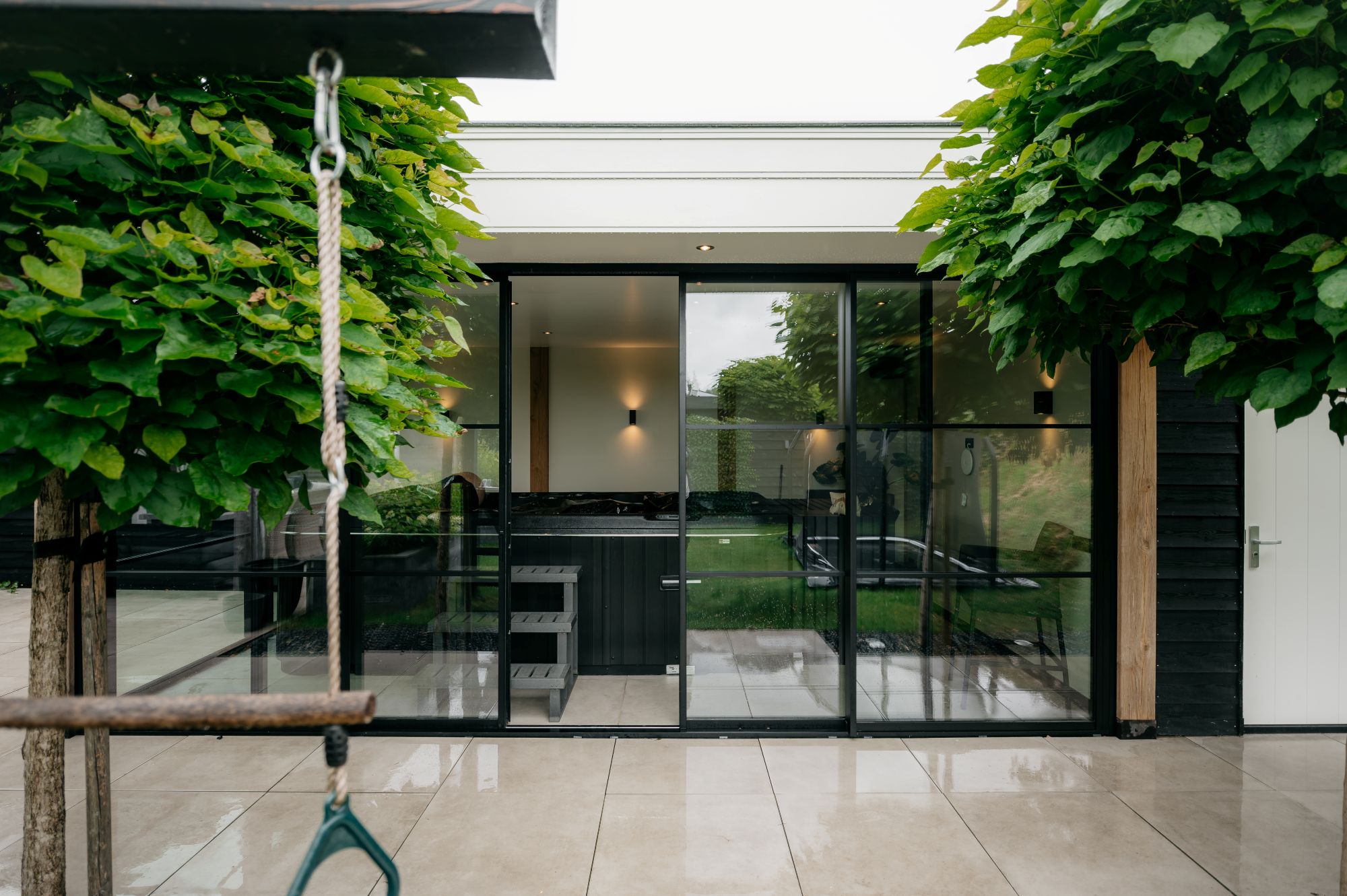 tuinkamer met glas