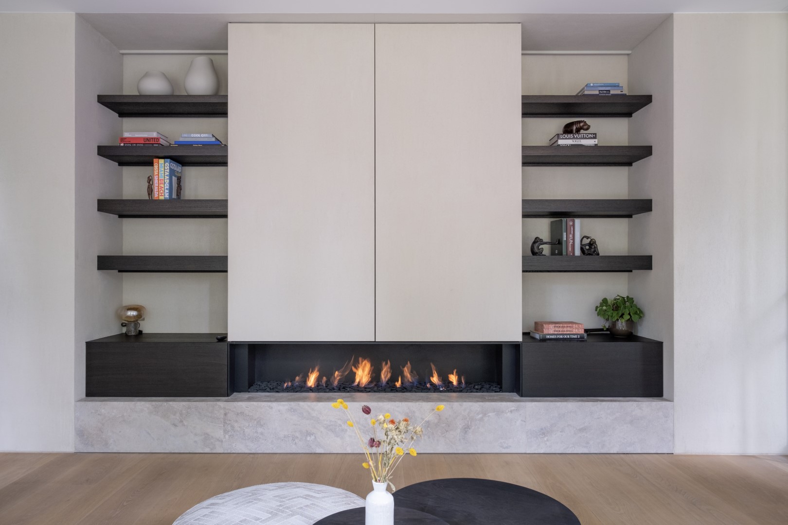 woonkamer met cinewall