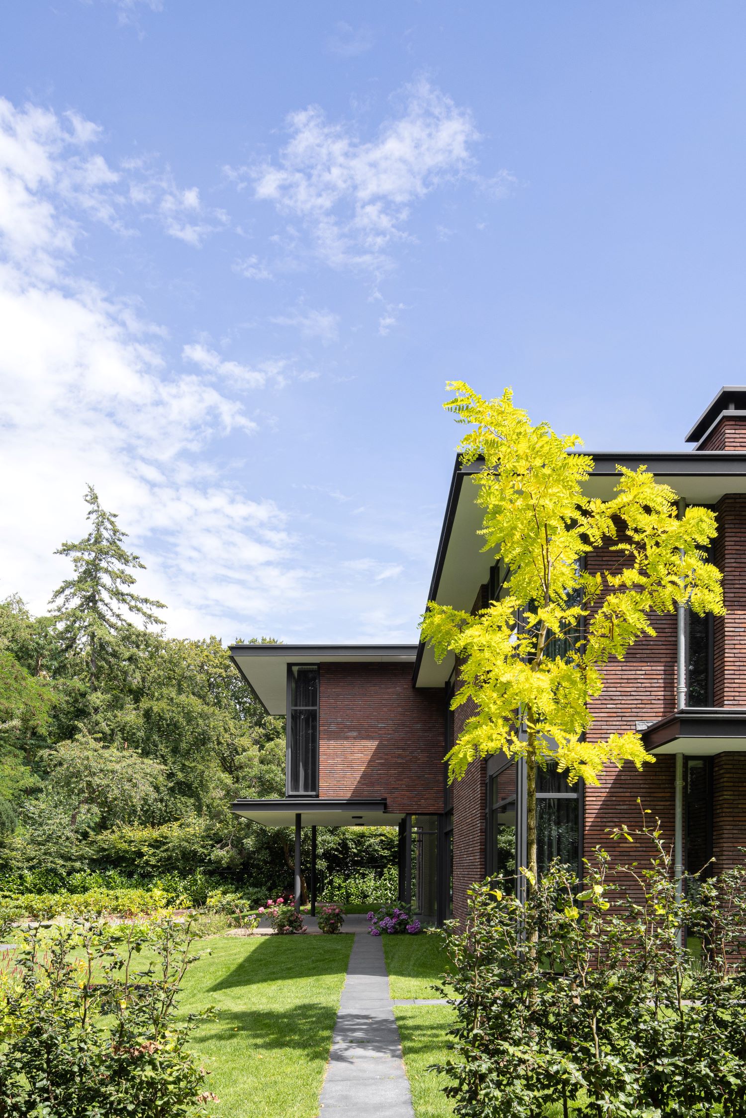 Luxe villa gevel
