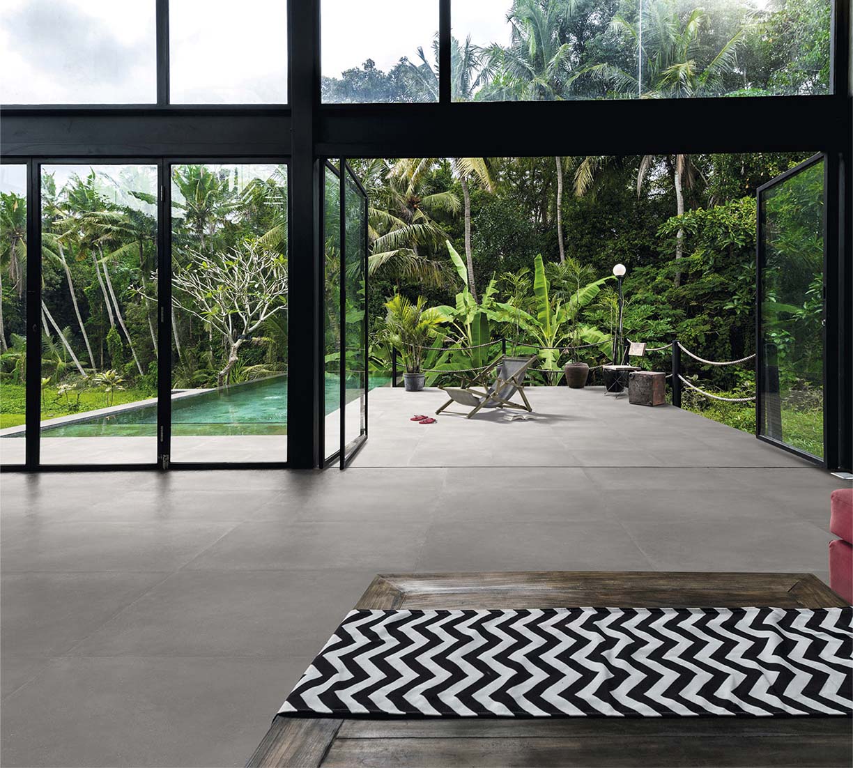 luxe interieur met tegels keramisch